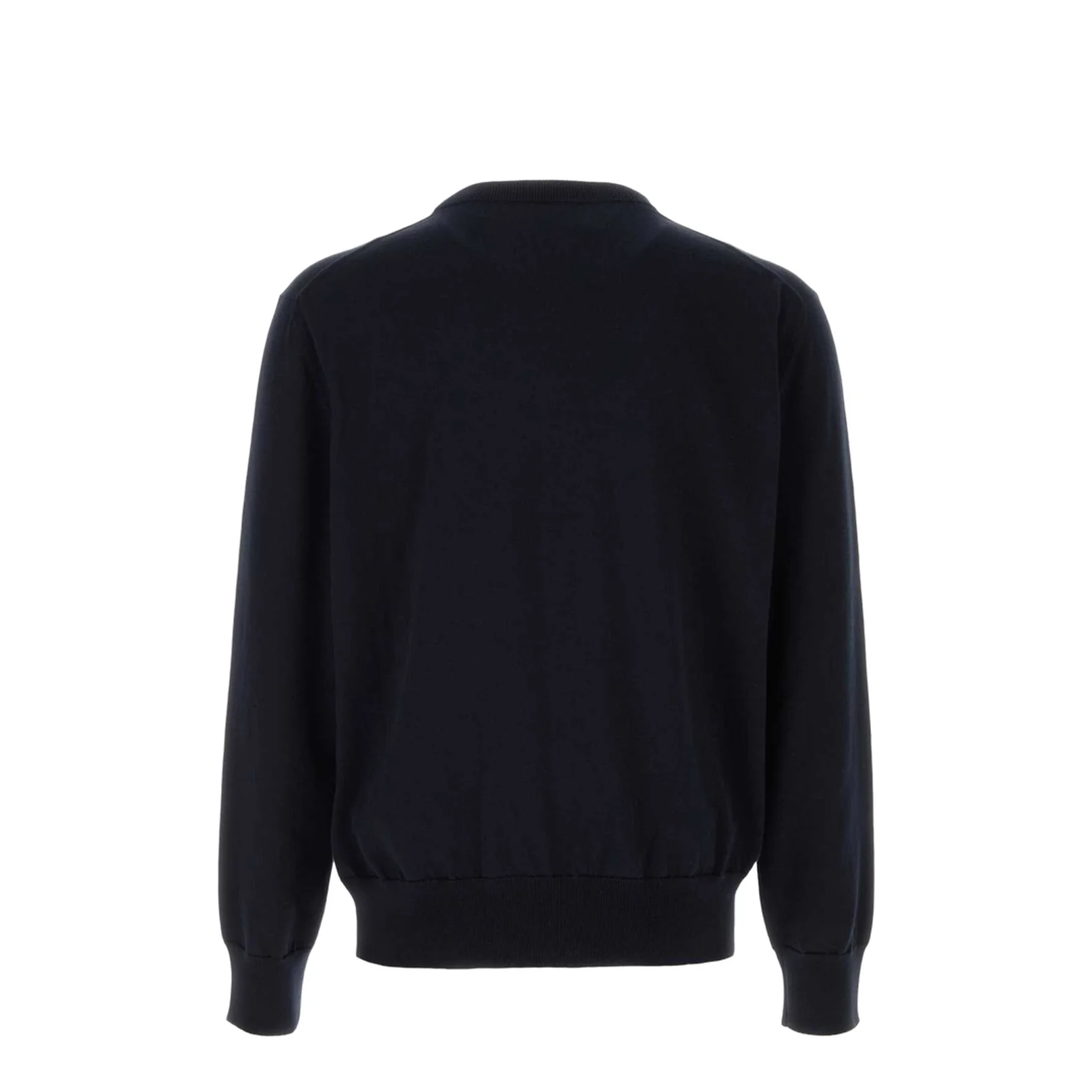 Deep Midnight Blue Cotton Sweater - Image 2
