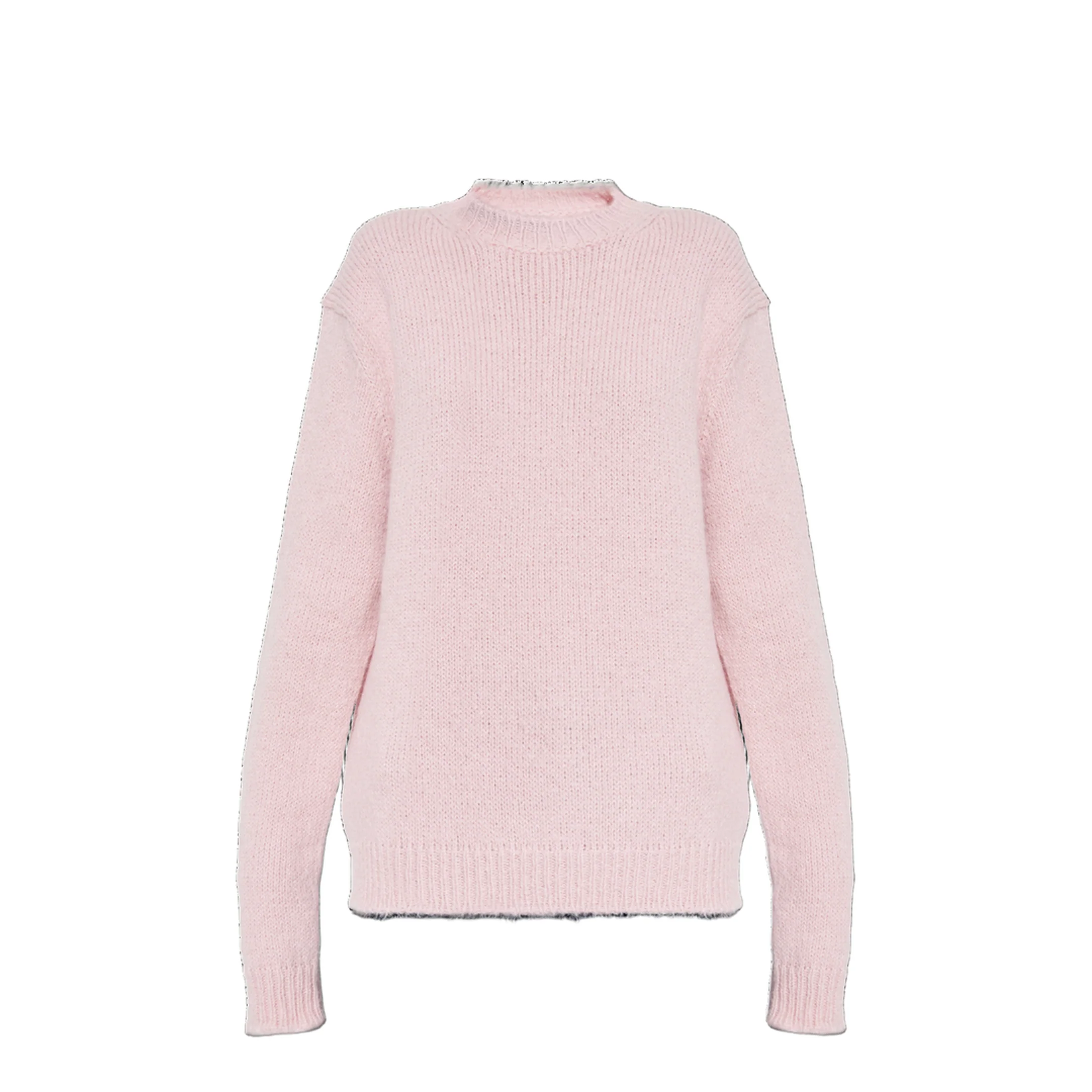 Midweight Crew-Neck Sweater Pink - Image 5