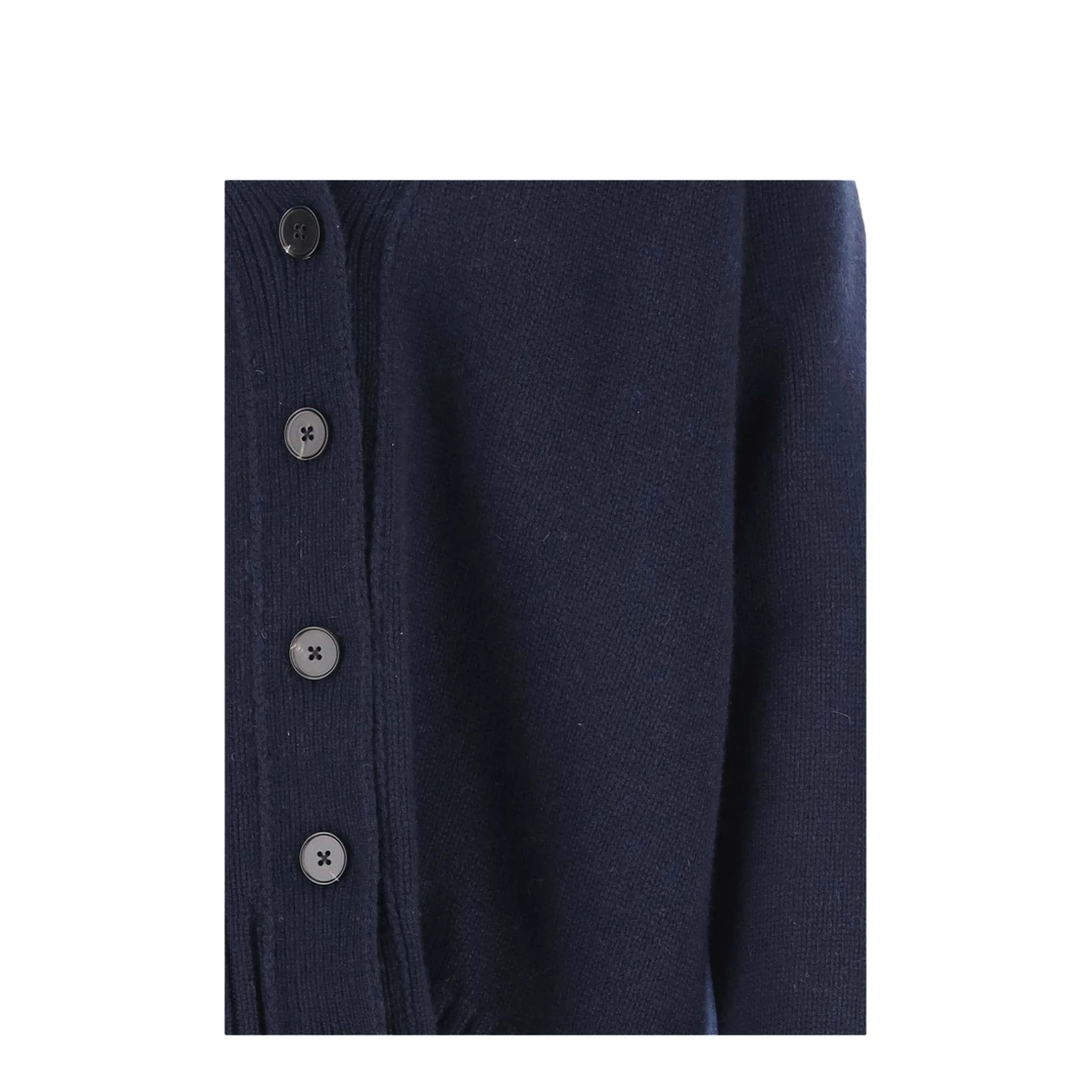 Navy Blue V-neck Cardigan - Image 3