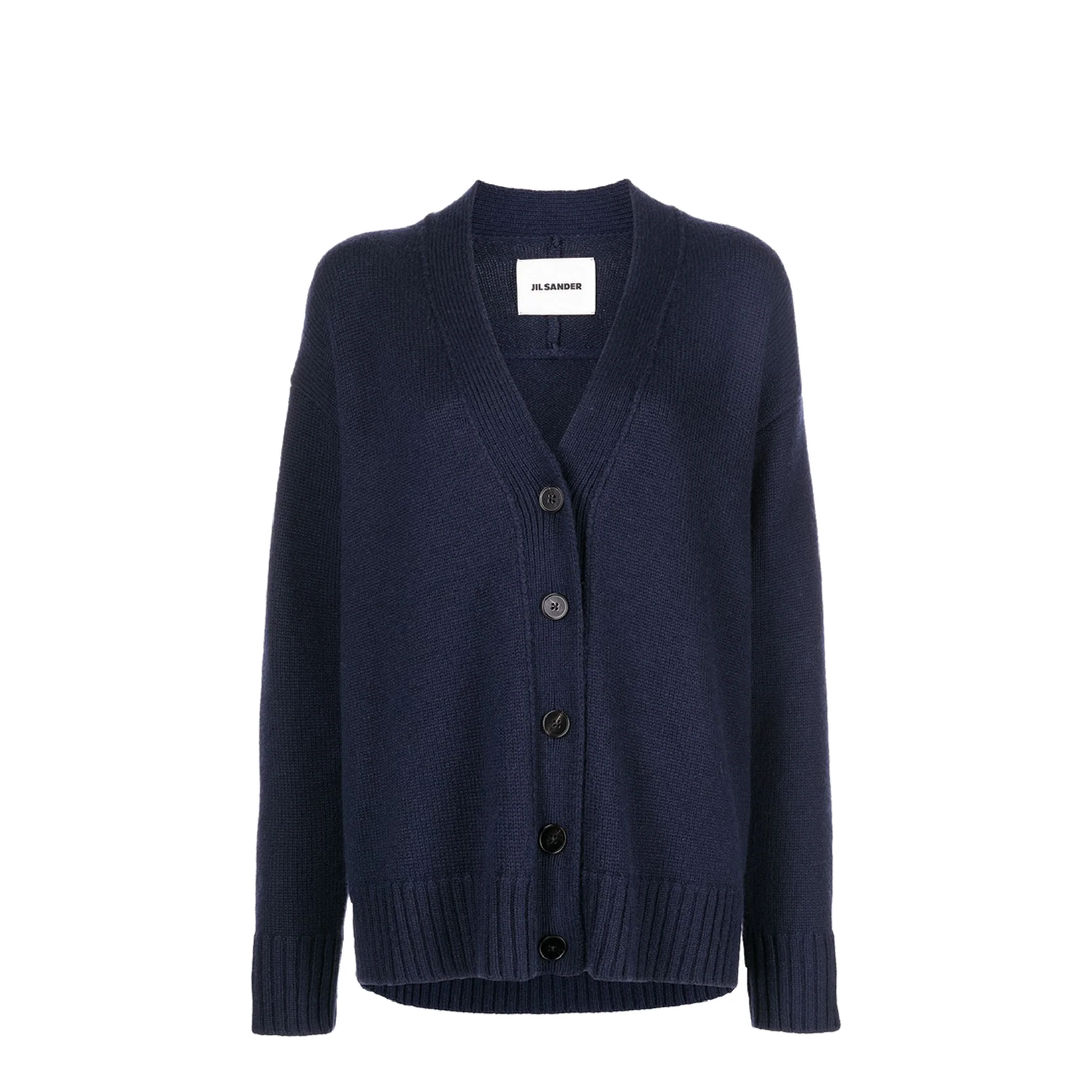 Navy Blue V-neck Cardigan - Image 4