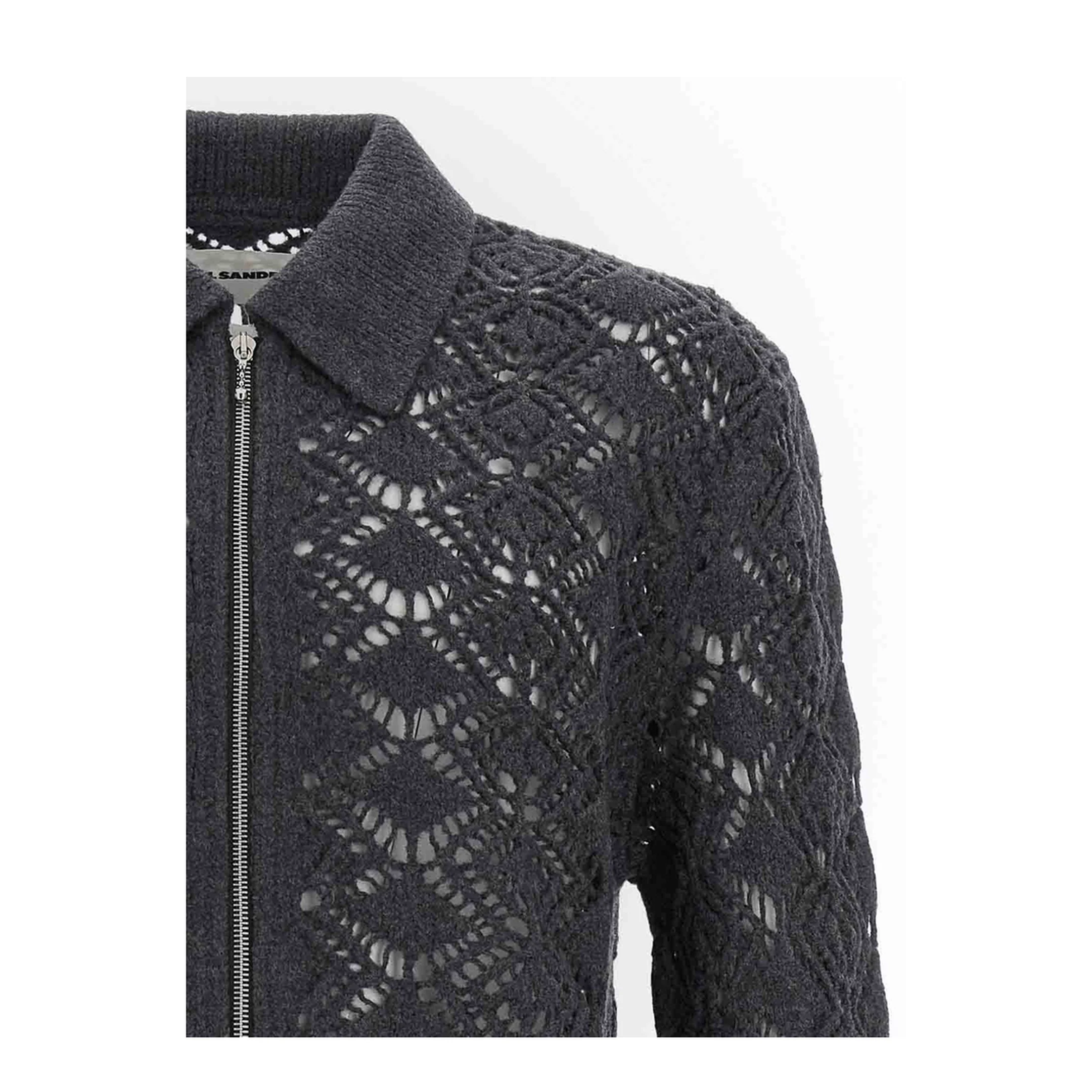 Openwork Wool Cardigan - Image 2