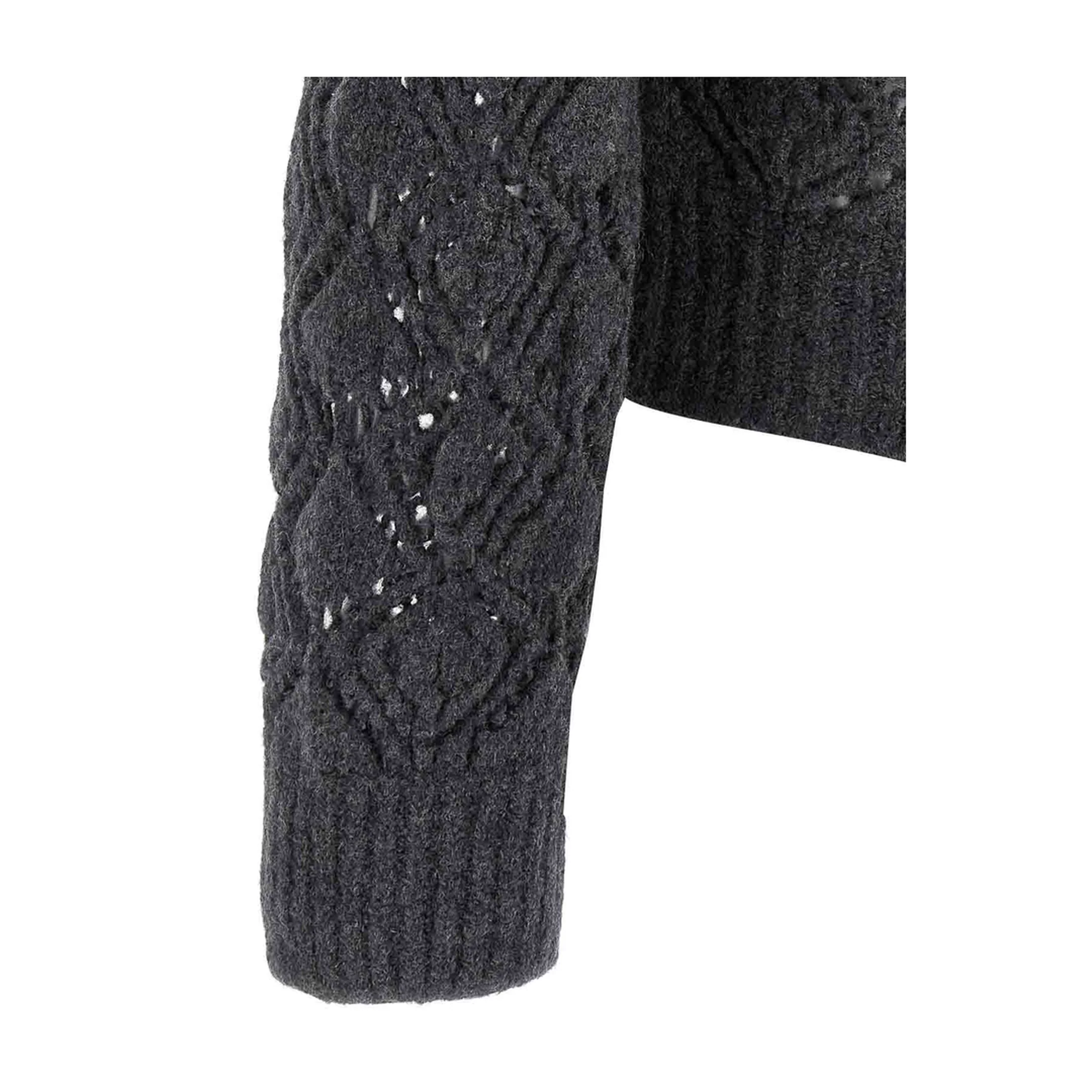 Openwork Wool Cardigan - Image 3