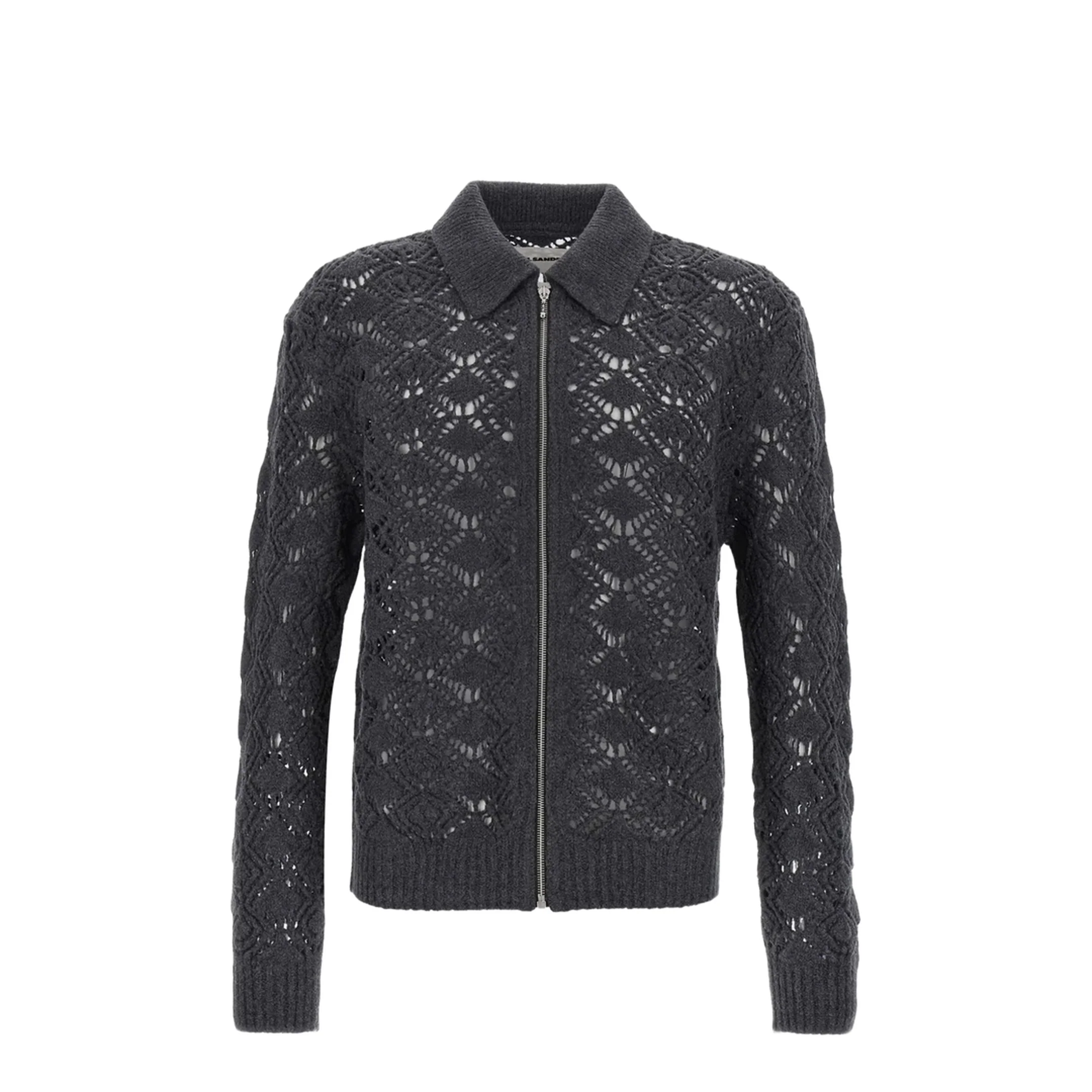 Openwork Wool Cardigan - Image 4