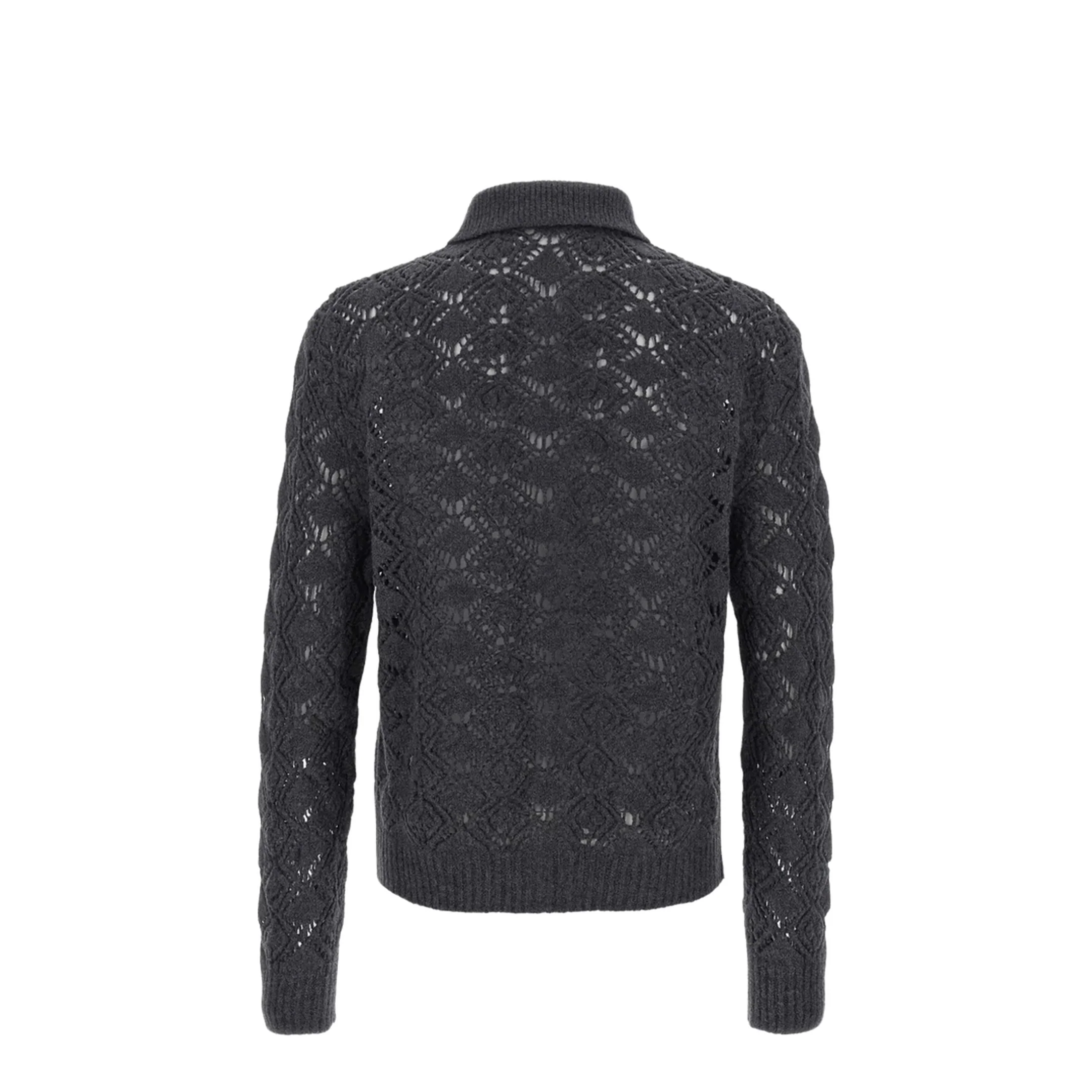 Openwork Wool Cardigan - Image 5