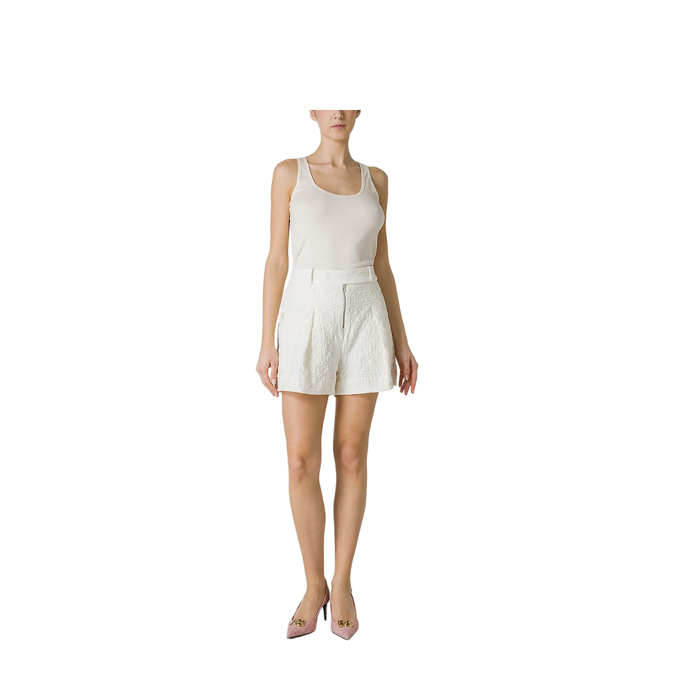 Porcelain Cotton Shorts - Image 3