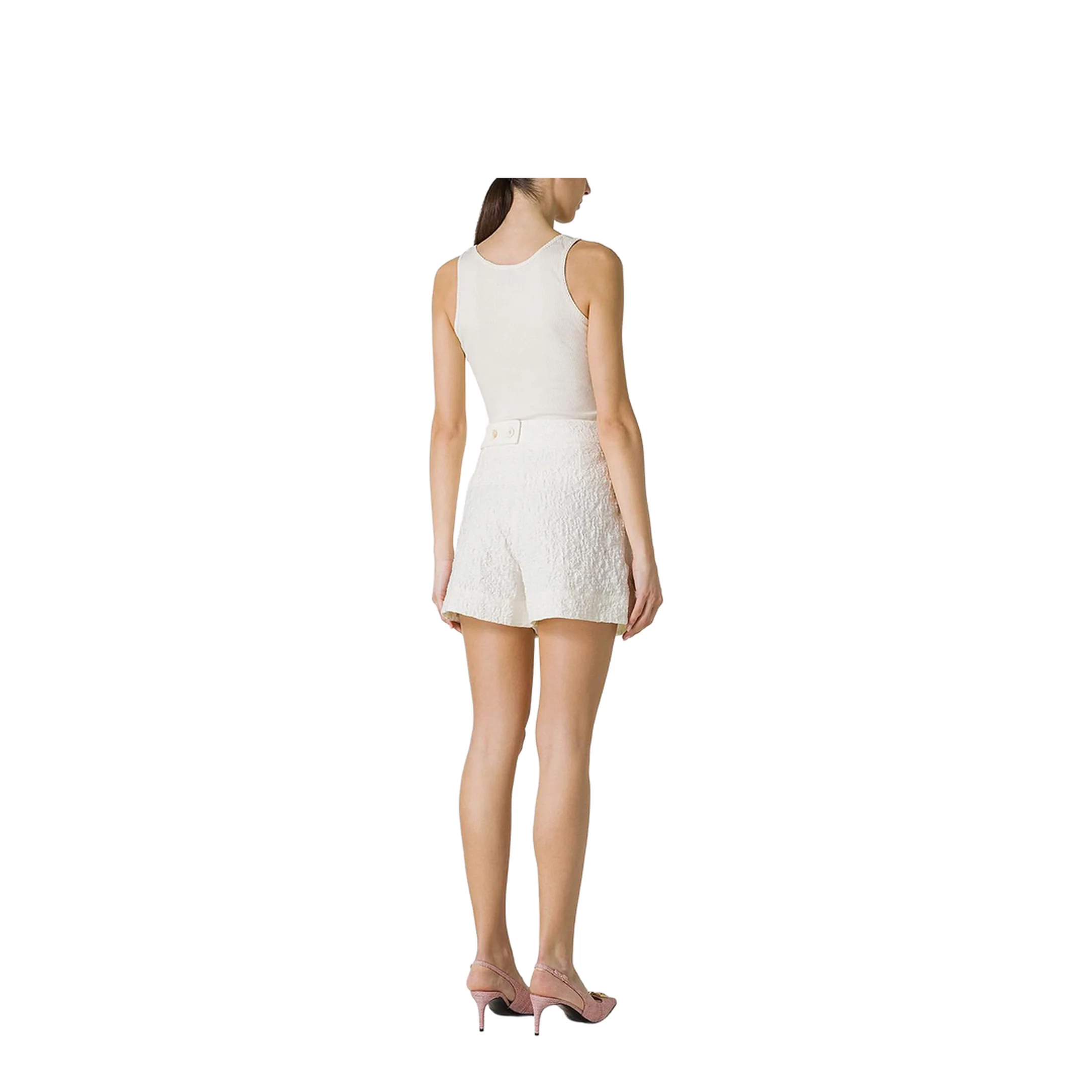 Porcelain Cotton Shorts - Image 4