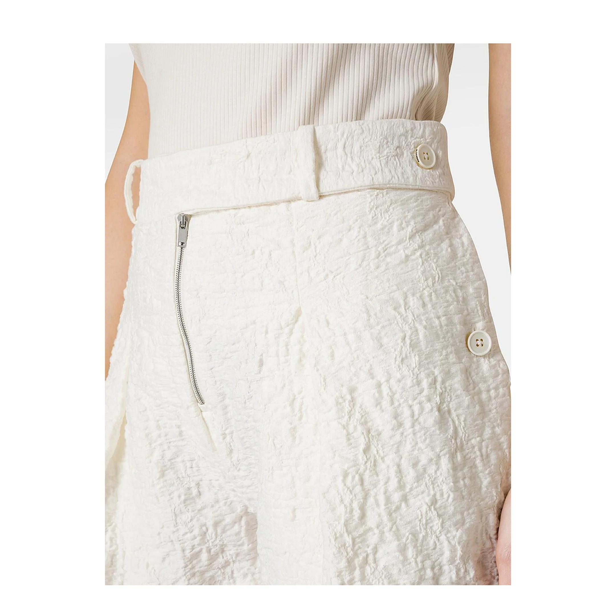 Porcelain Cotton Shorts - Image 5
