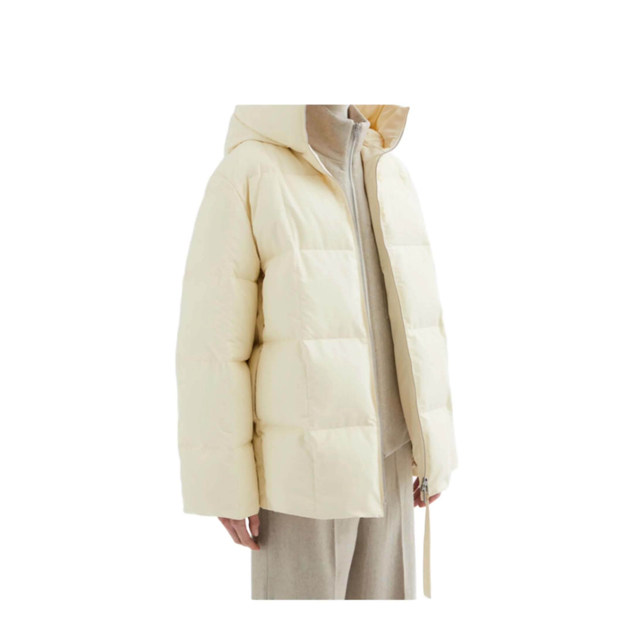 Quilted Down Jacket Yelow - Image 4