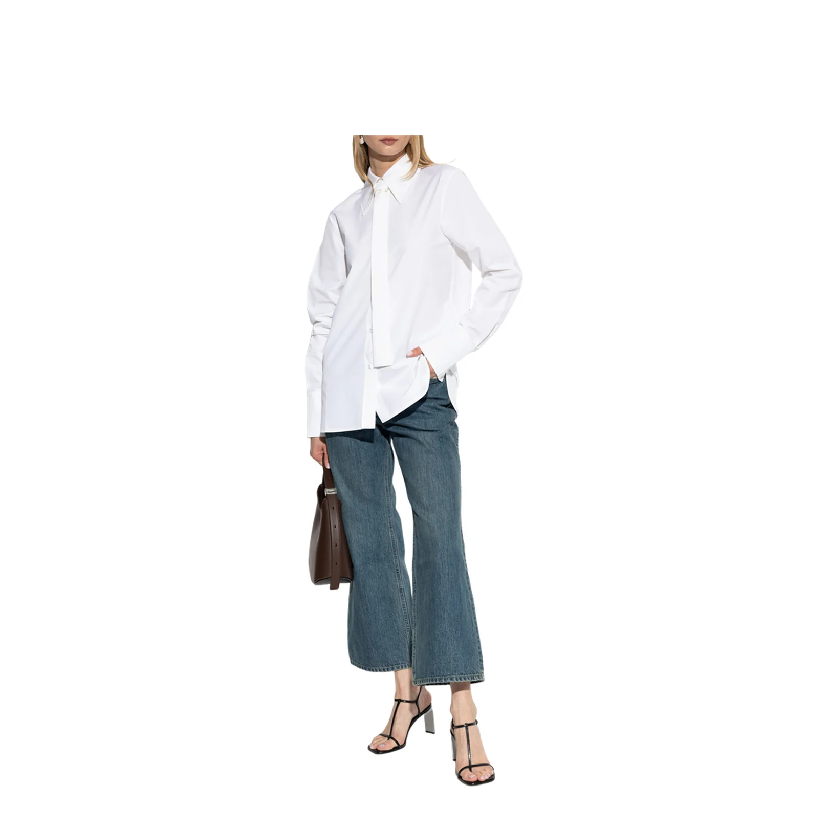 Shirt With Tie White - Image 2