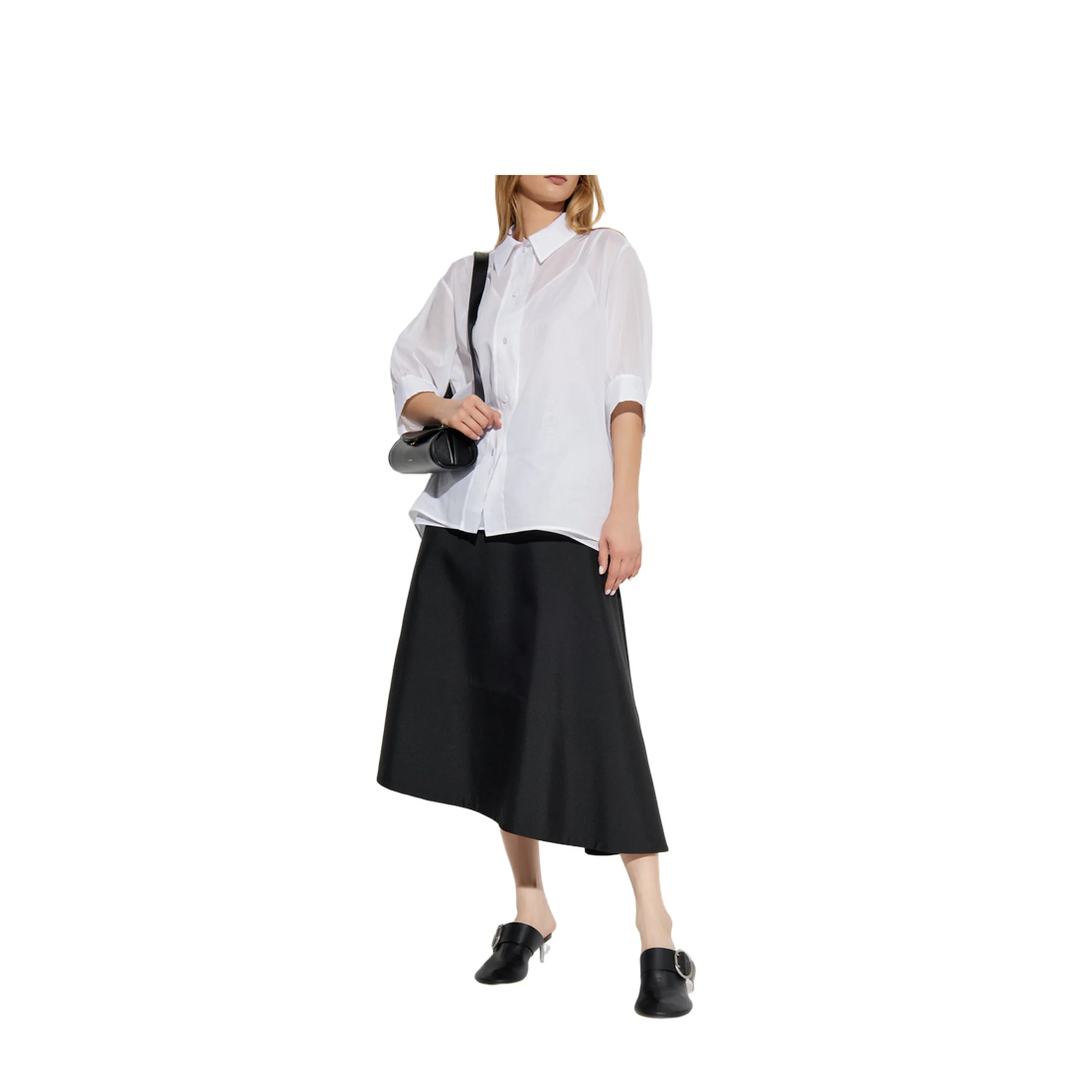Short Sleeve Shirt Cotton White - Image 2