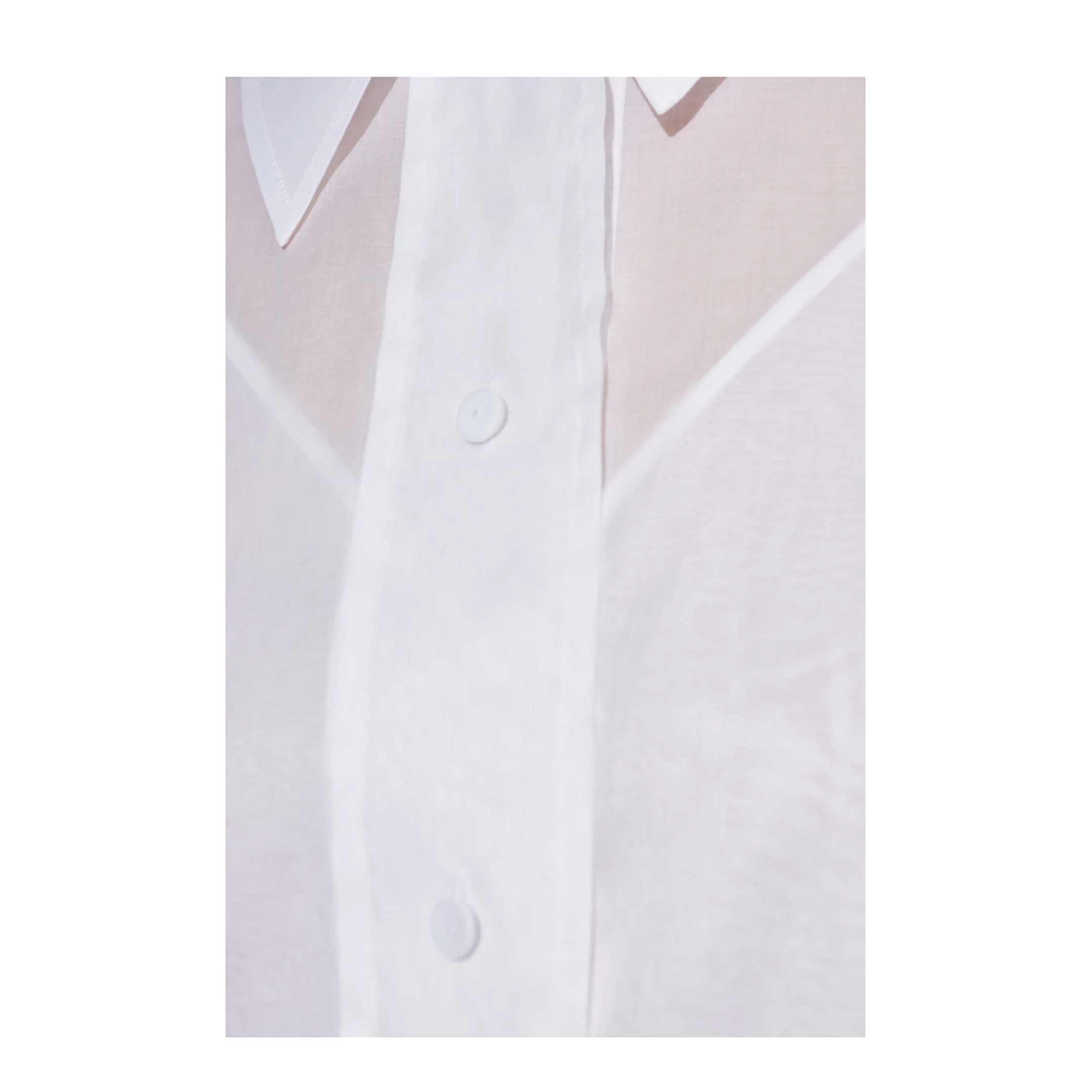 Short Sleeve Shirt Cotton White - Image 5