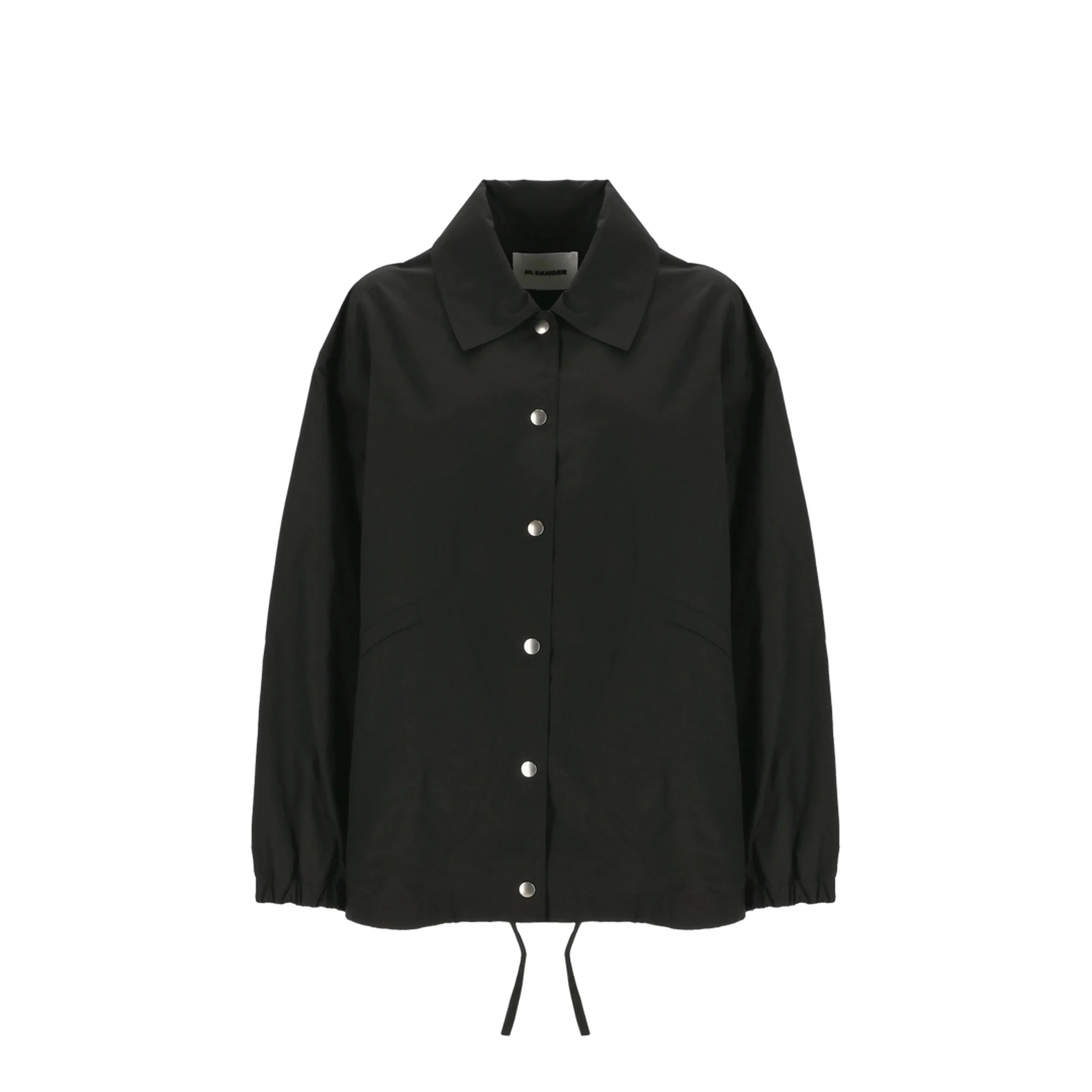 Single-breasted Logo Jacket - Black