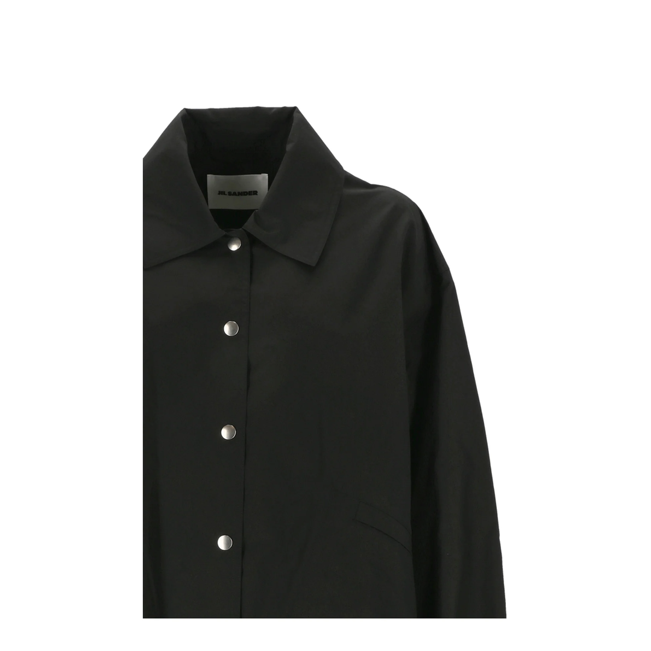 Single-breasted Logo Jacket - Black - Image 2