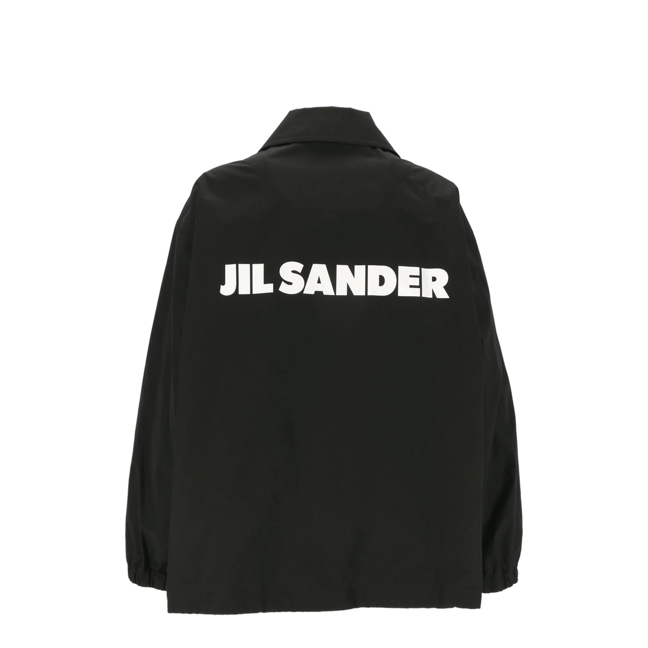 Single-breasted Logo Jacket - Black - Image 3