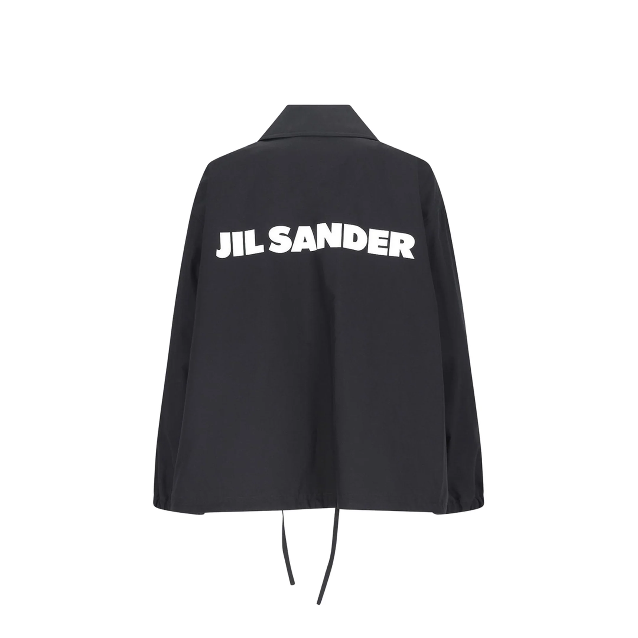 Single-breasted Logo Jacket - Black - Image 5