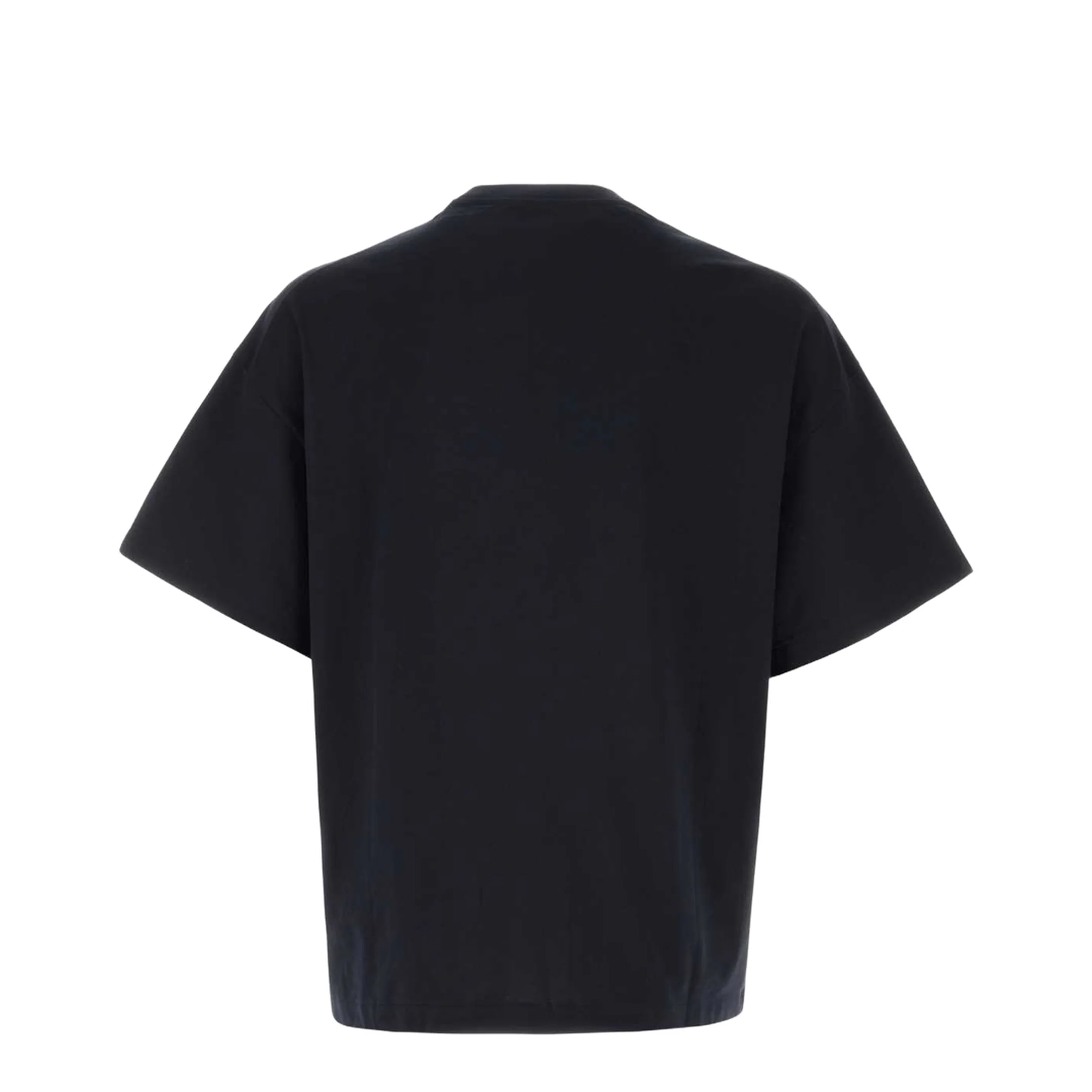 Men's Logo Letter Cotton T-Shirt Blue - Image 2