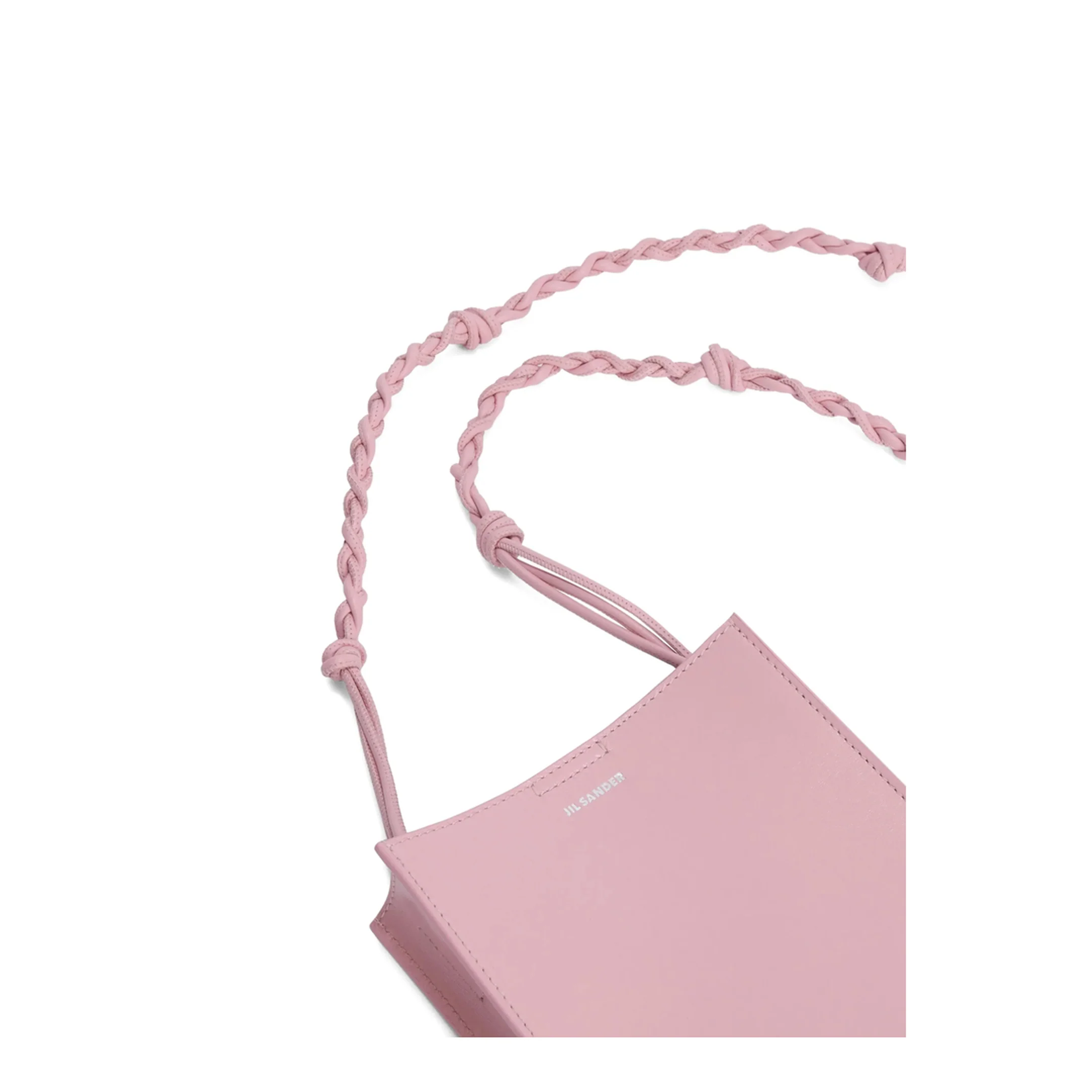 Tangle Small Leather Crossbody Bag - Neon Rose - Image 3