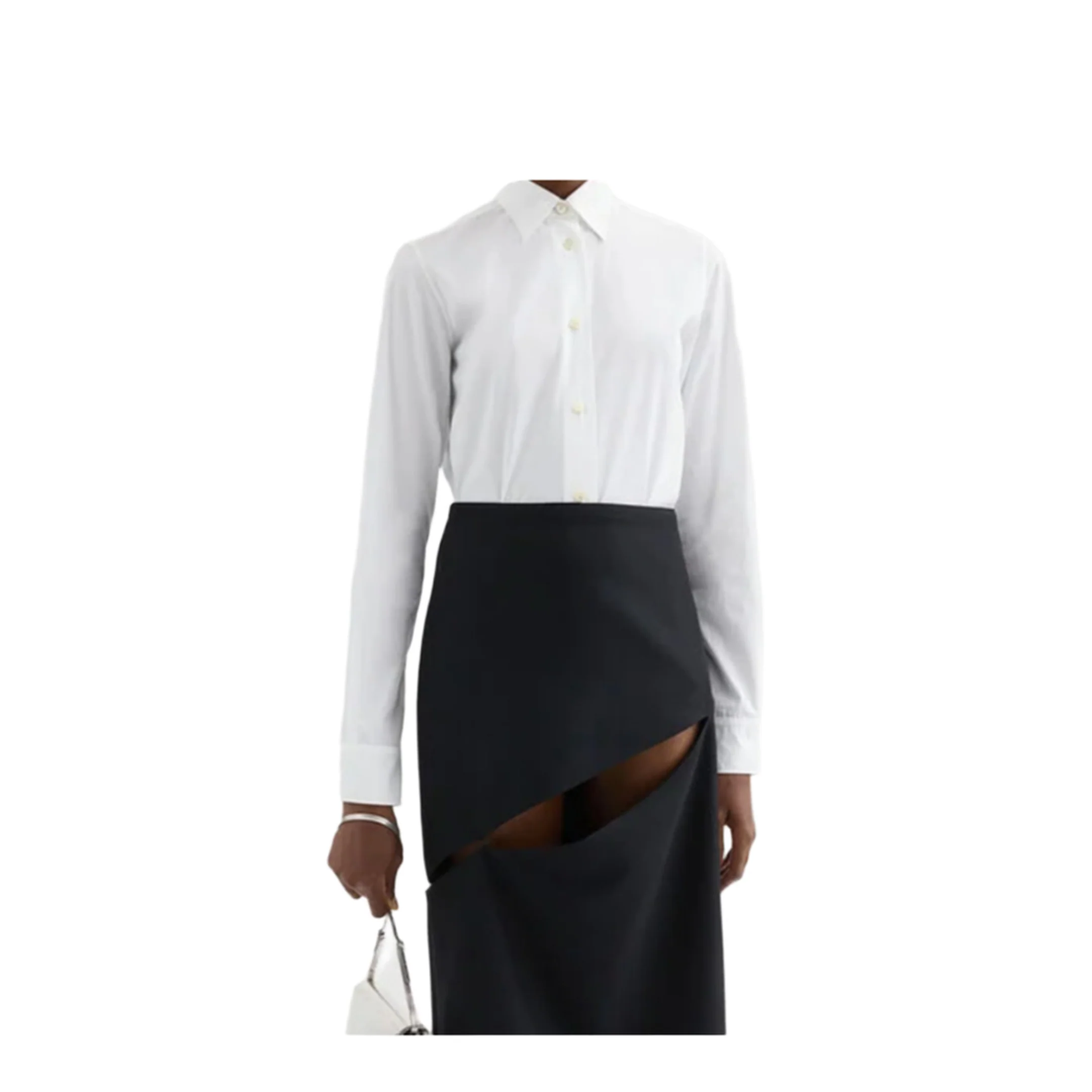 Women's Cotton Poplin Shirt White - Image 2