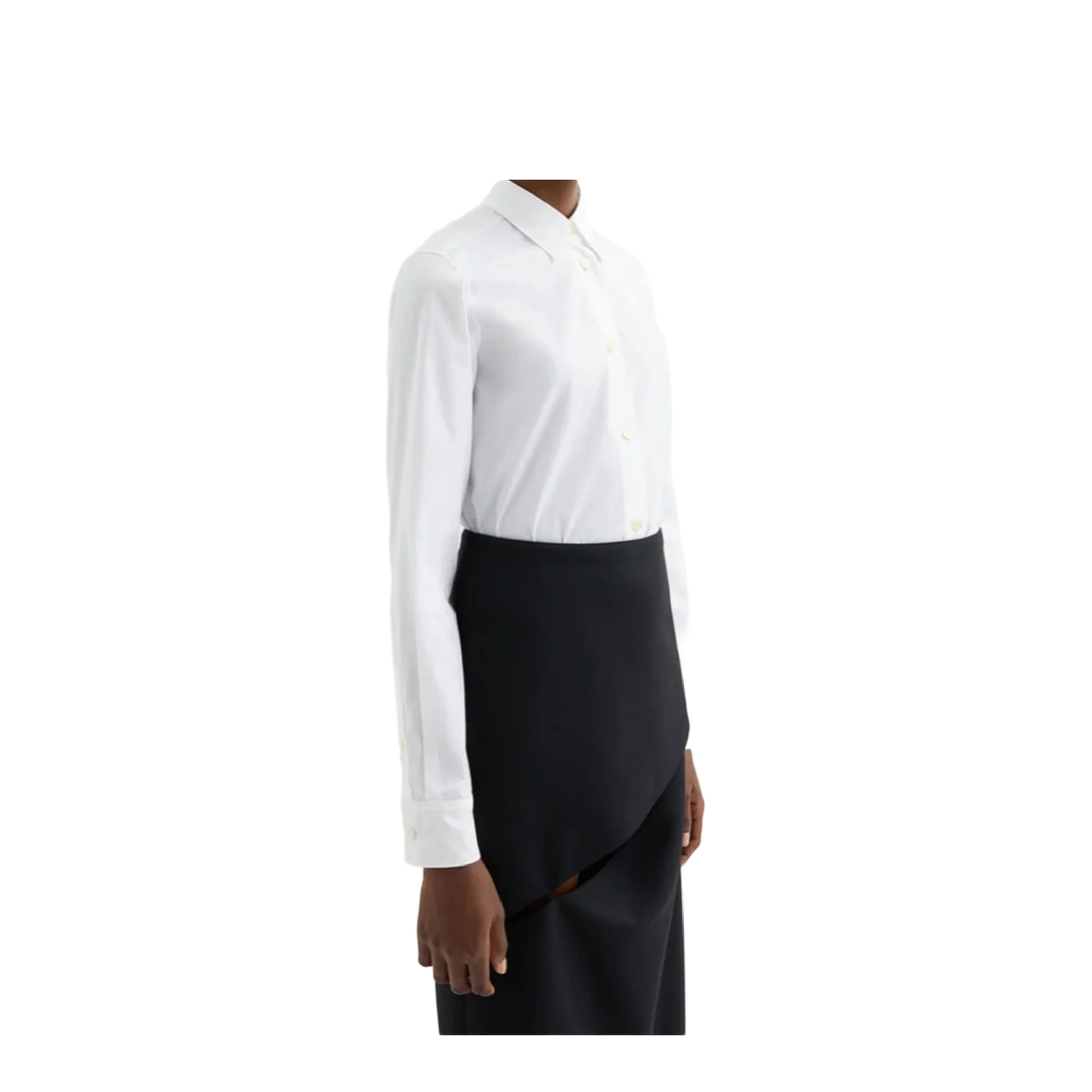 Women's Cotton Poplin Shirt White - Image 3