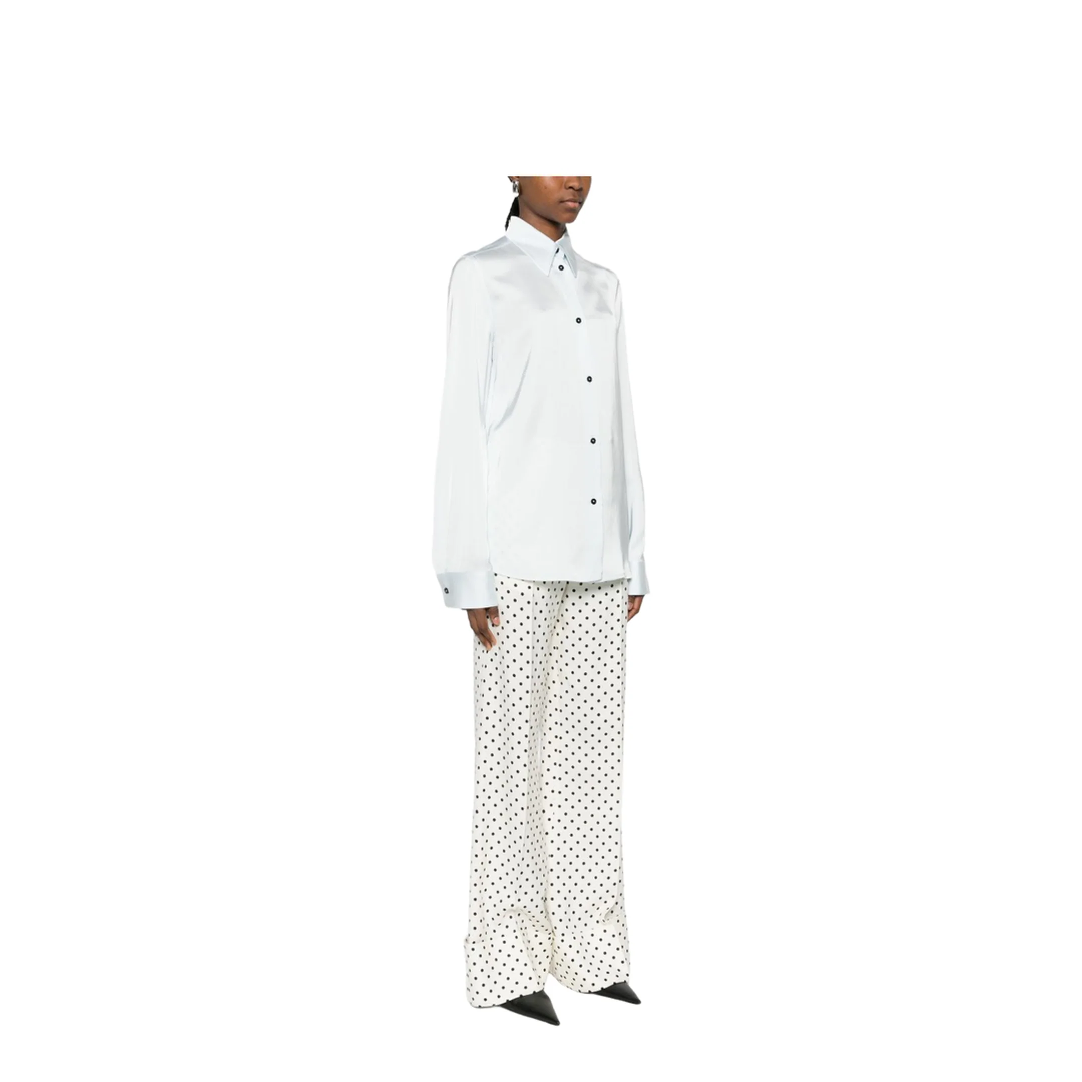 Women's Long Sleeve Shirt White - Image 2