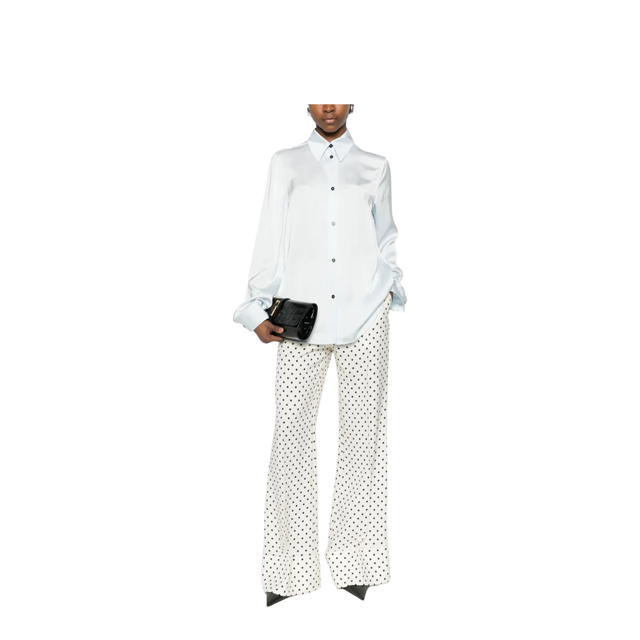 Women's Long Sleeve Shirt White - Image 3