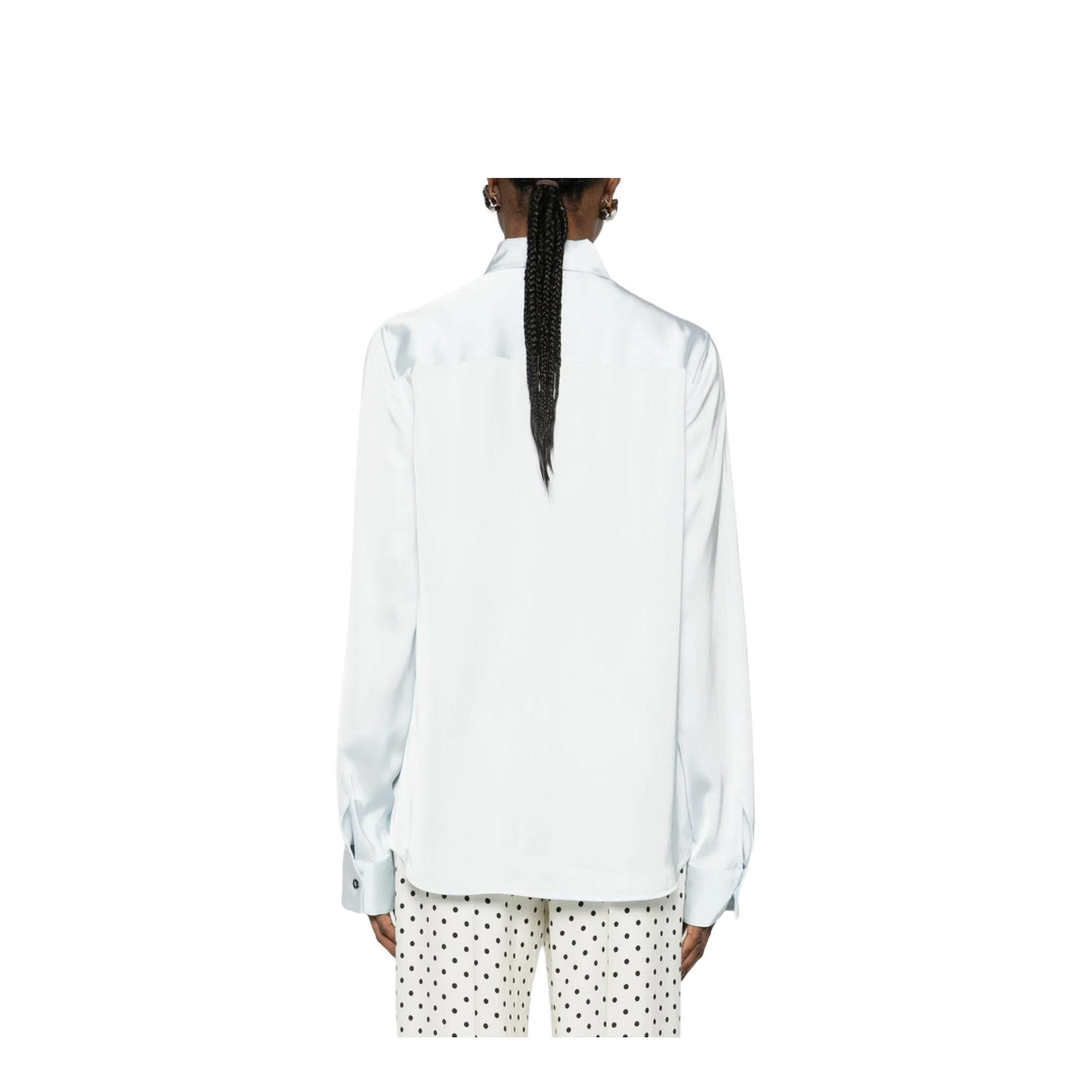 Women's Long Sleeve Shirt White - Image 4