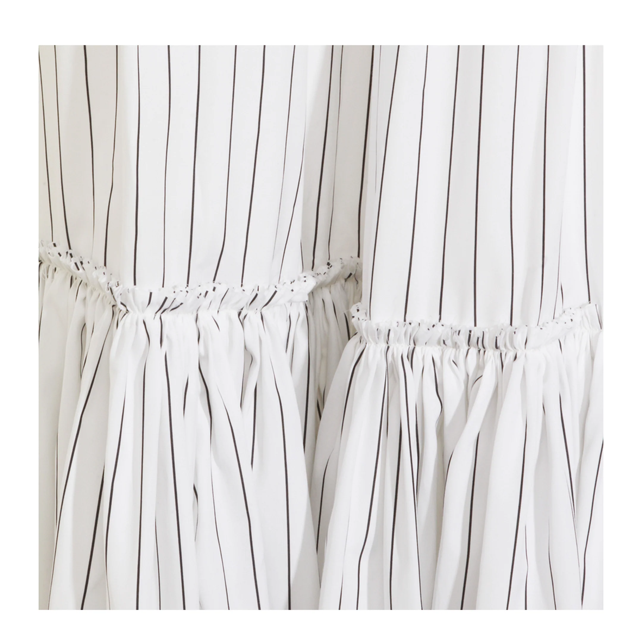 Striped Lightweight Cotton Skirt - Image 4
