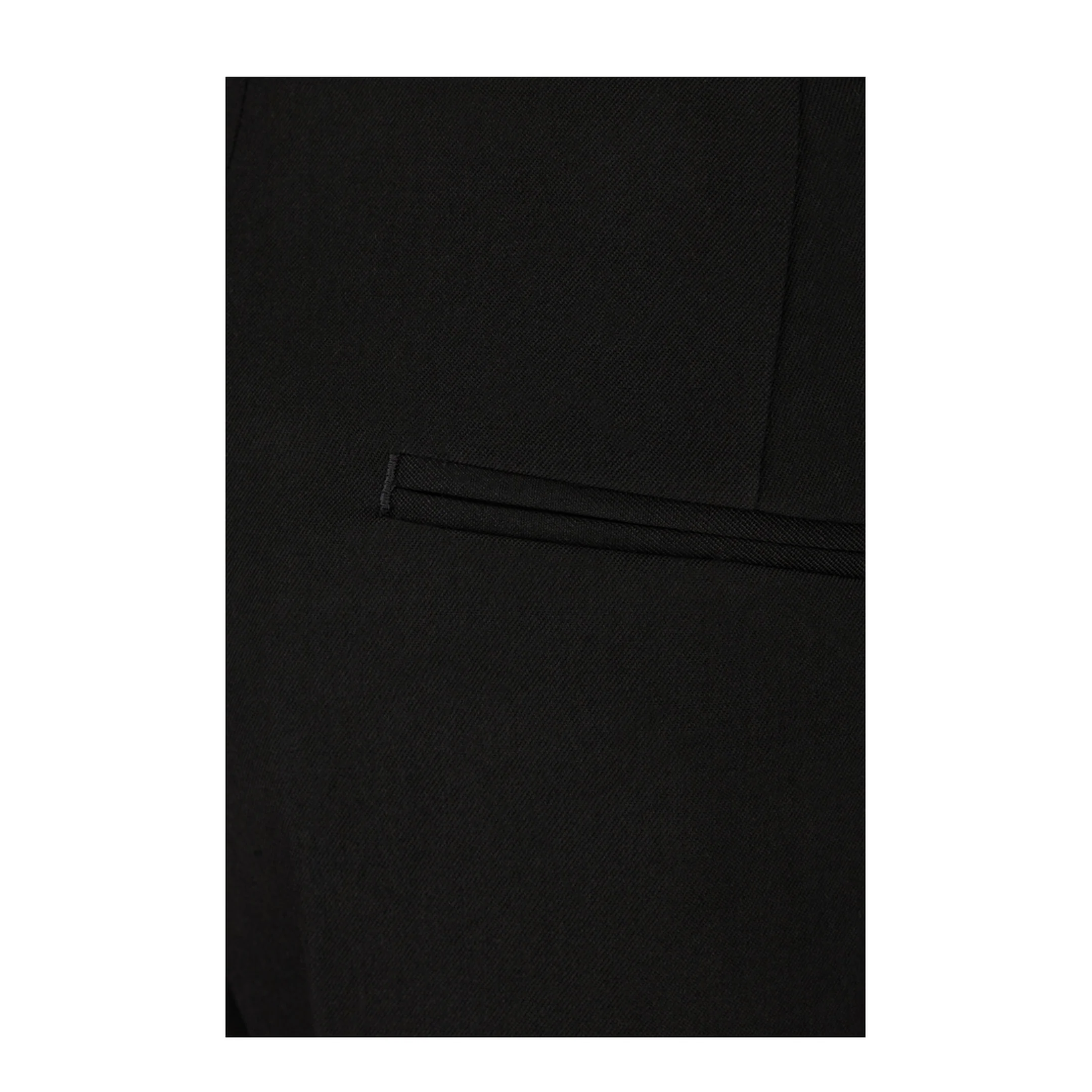 Wool Cropped Trousers Black - Image 3