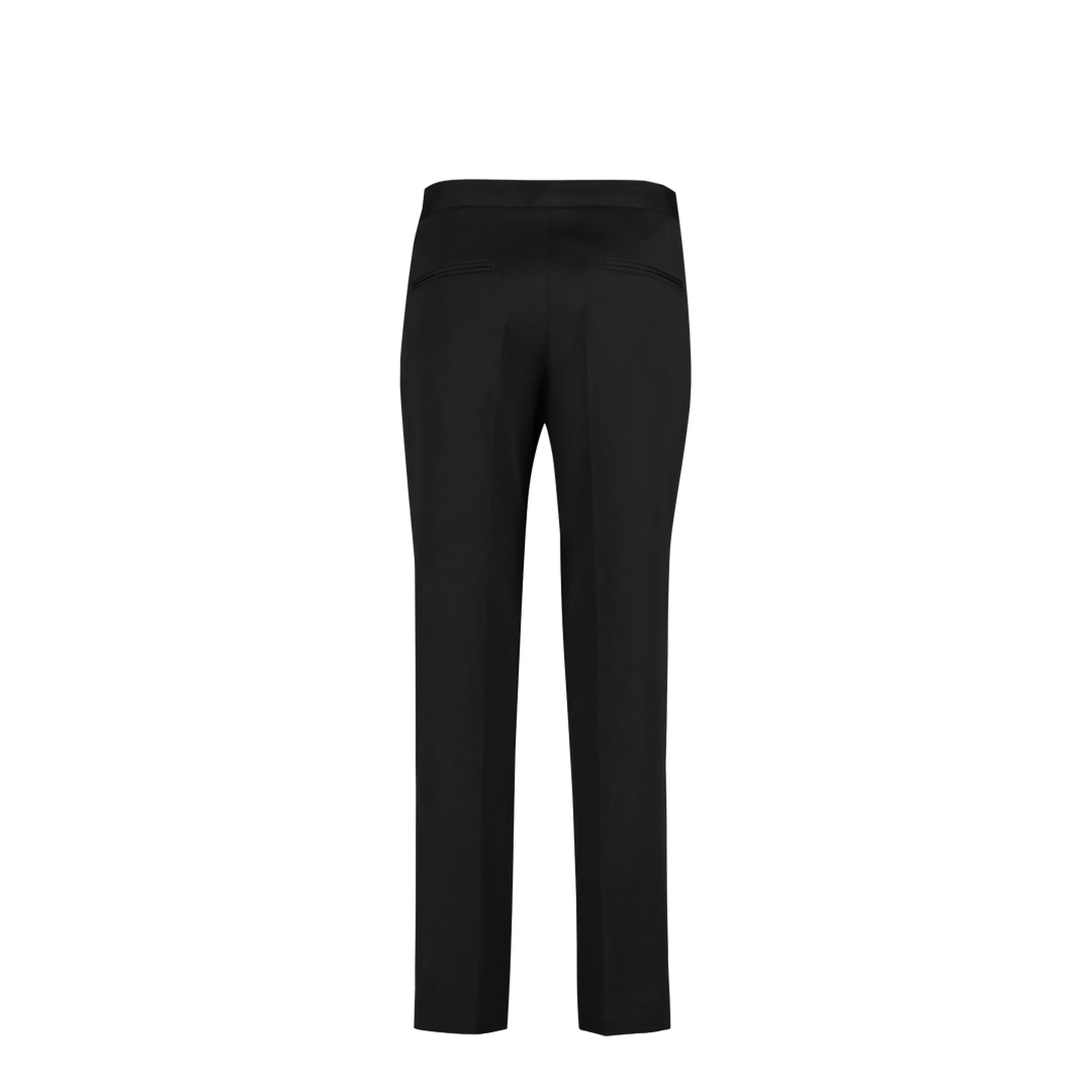 Wool Cropped Trousers Black - Image 5