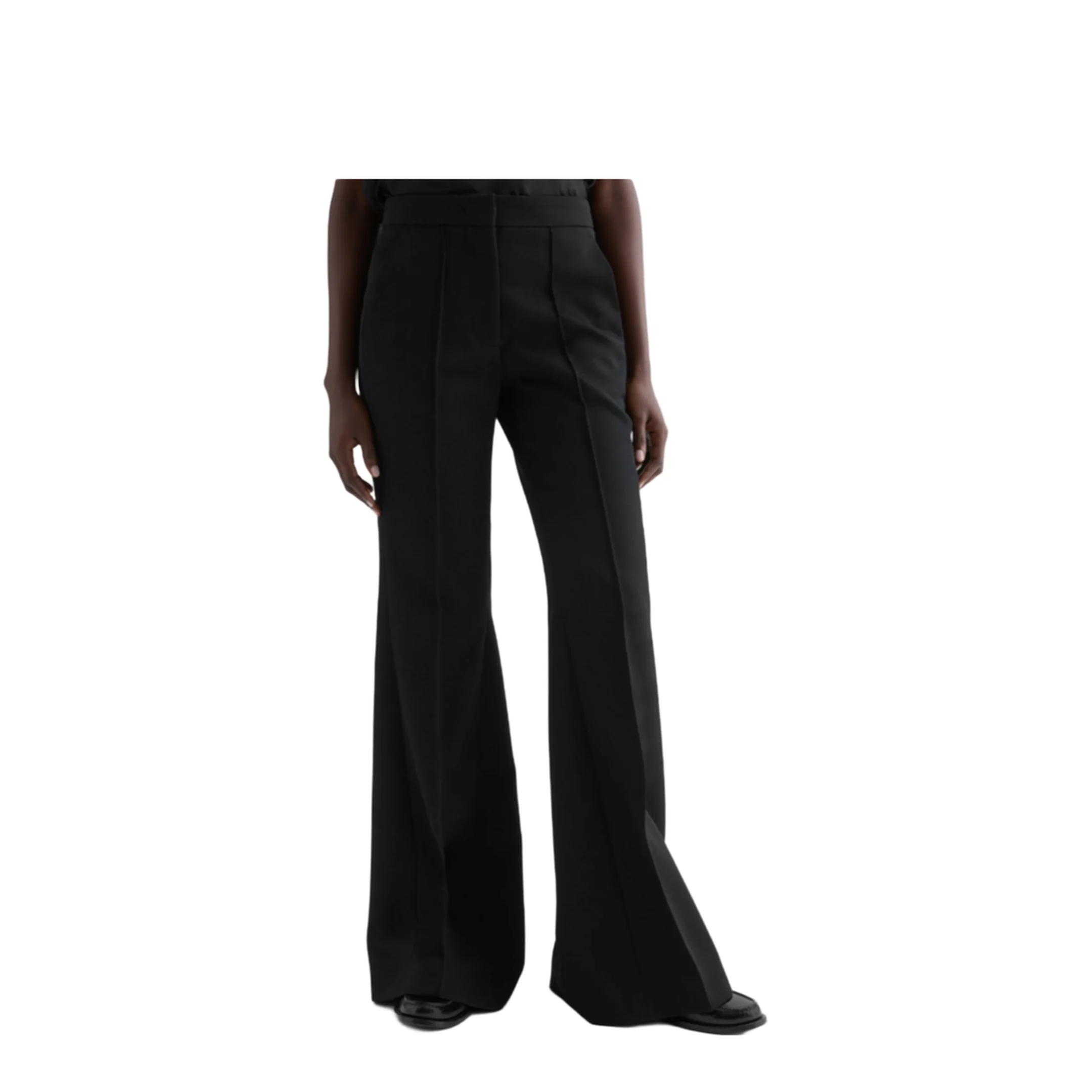 Wool Flared Trousers - Image 3