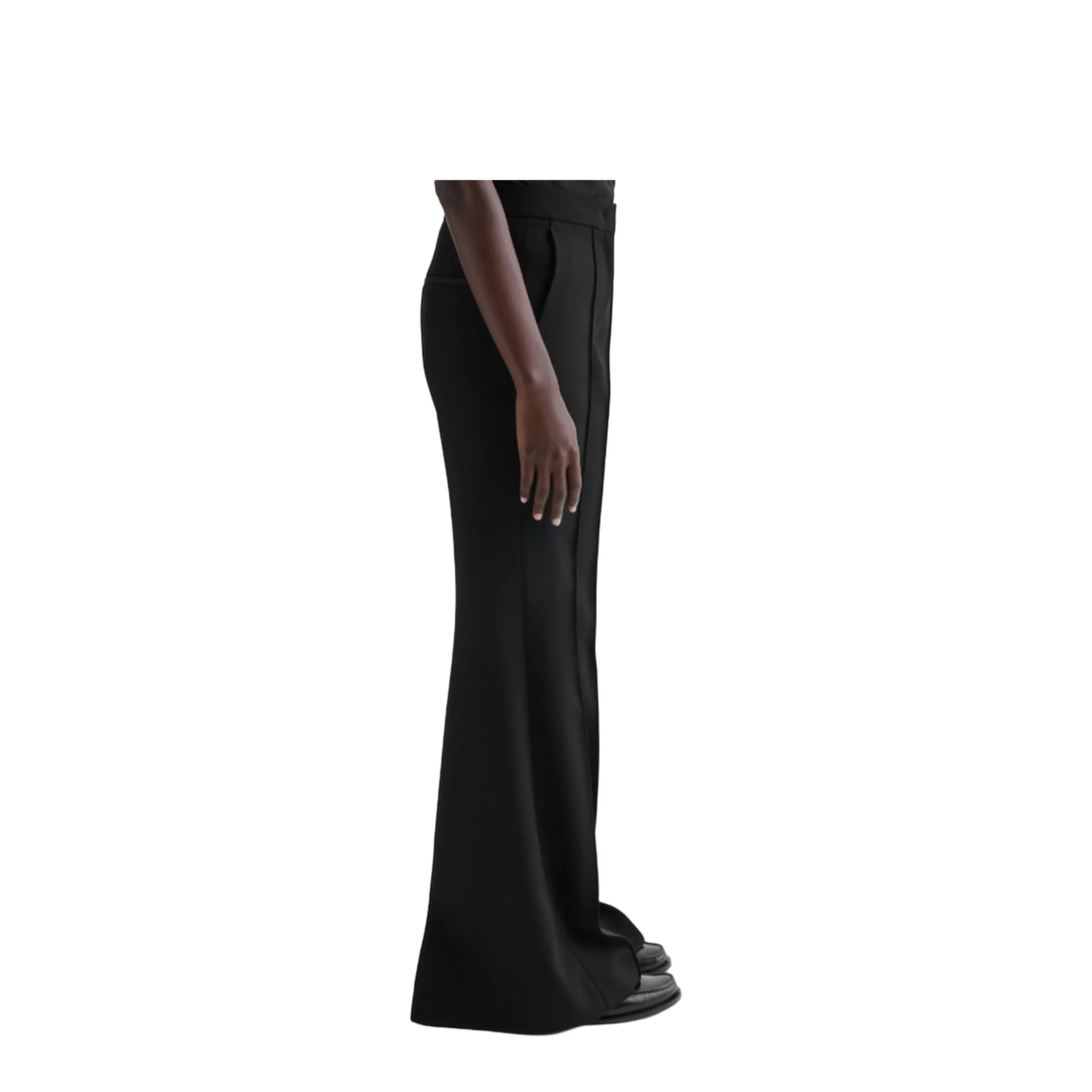 Wool Flared Trousers - Image 4