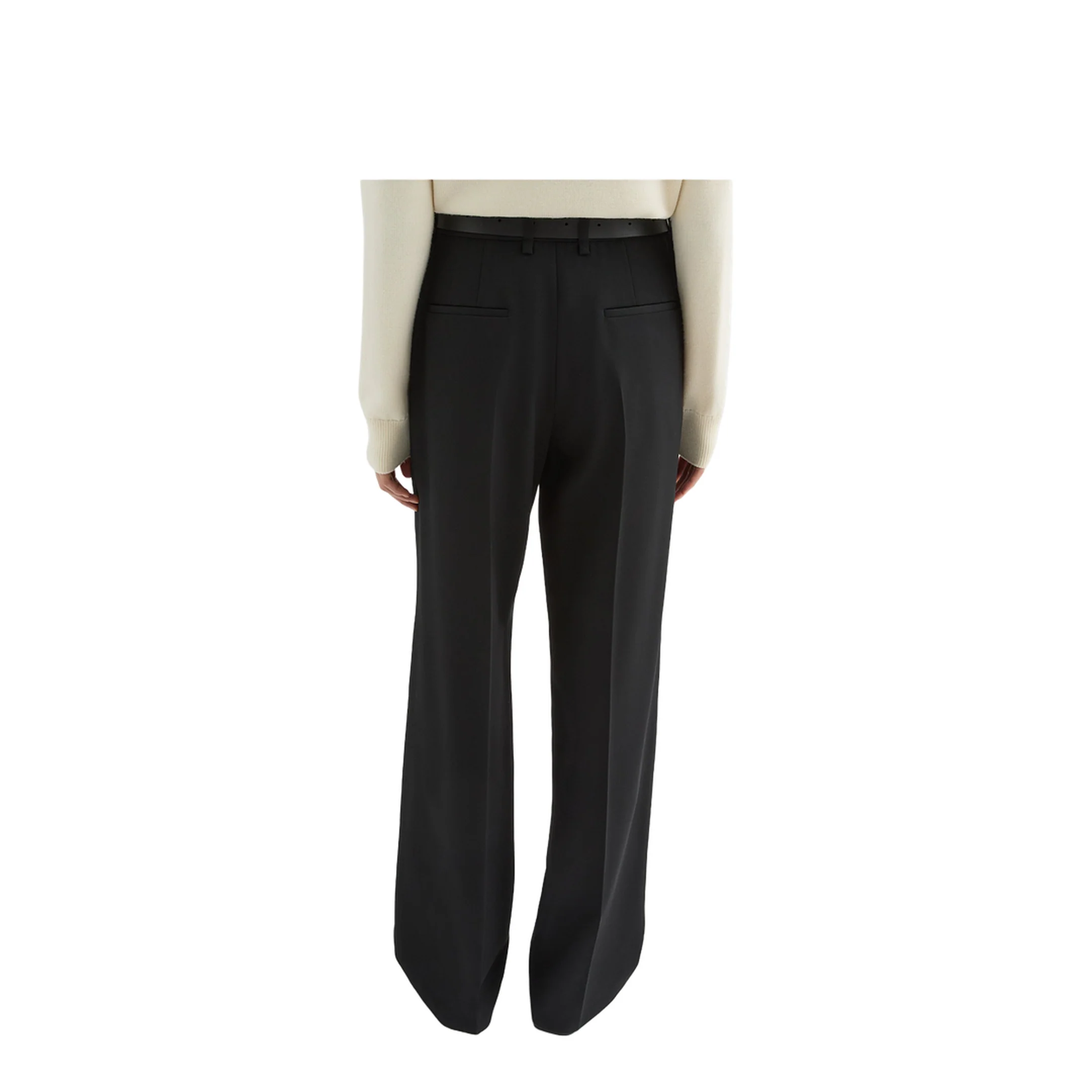 Wool Gabardine Tailored Trousers - Image 4