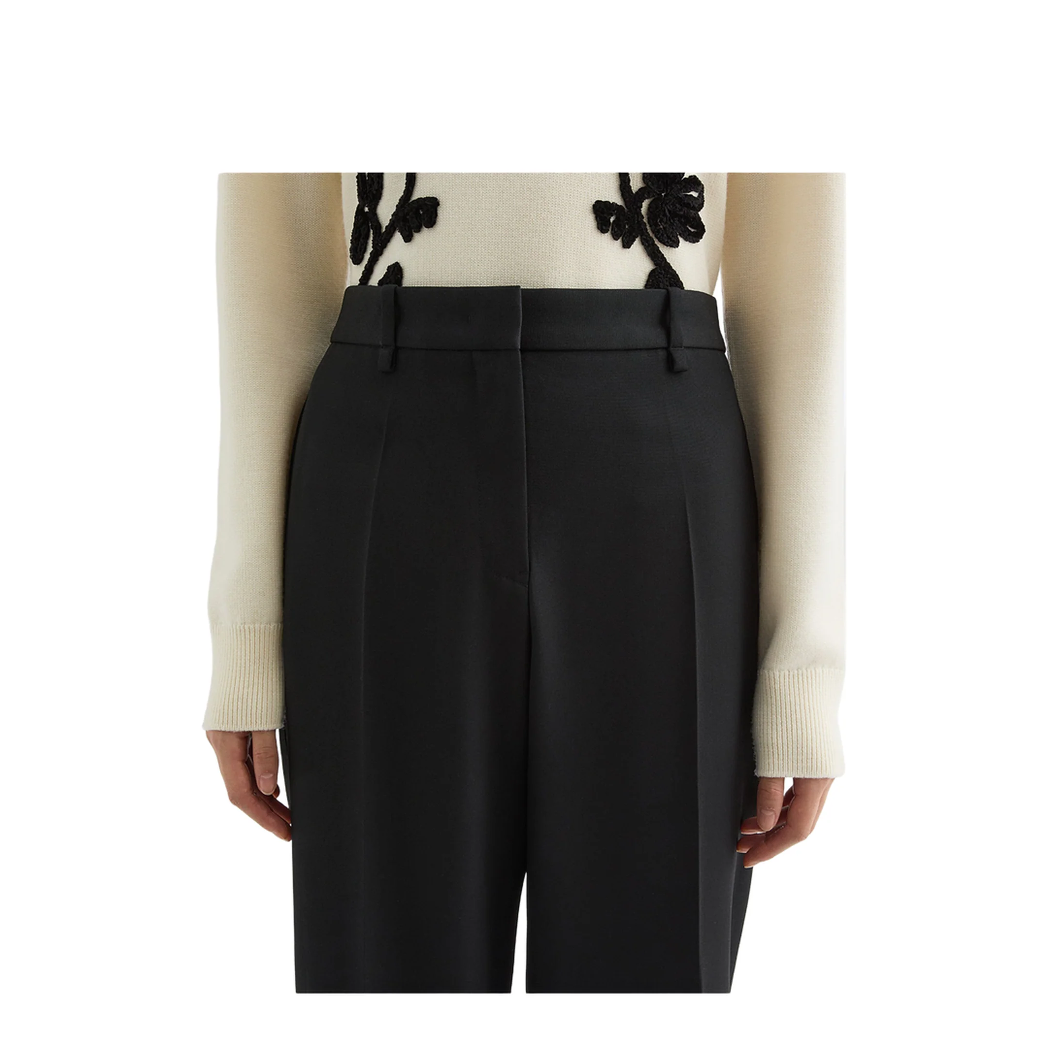 Wool Gabardine Tailored Trousers - Image 5