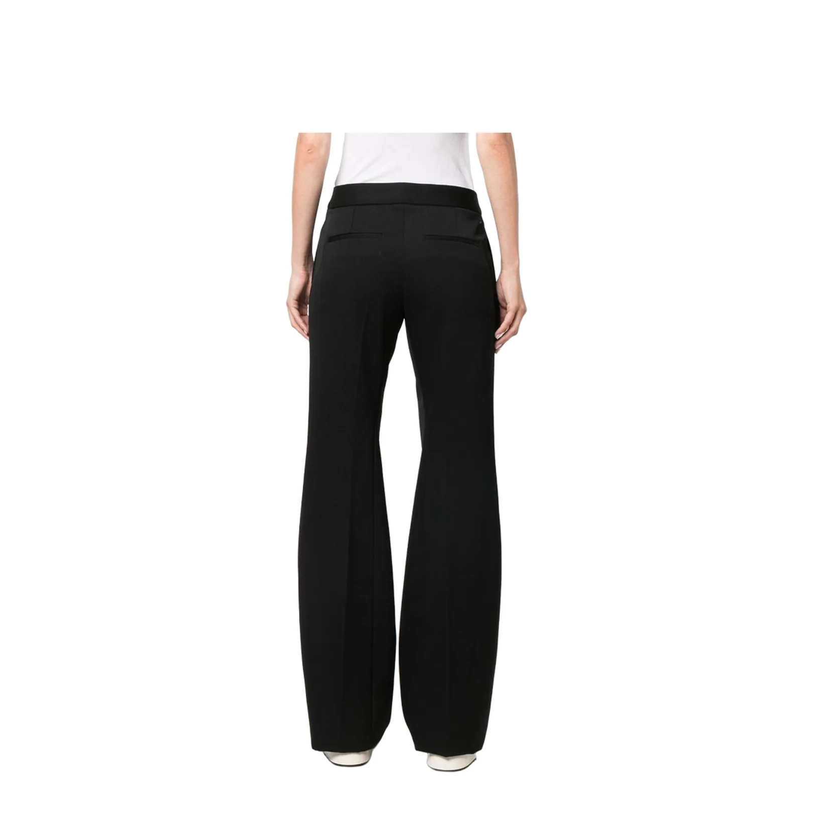 Wool Pleat-Front Trousers Black - Image 5