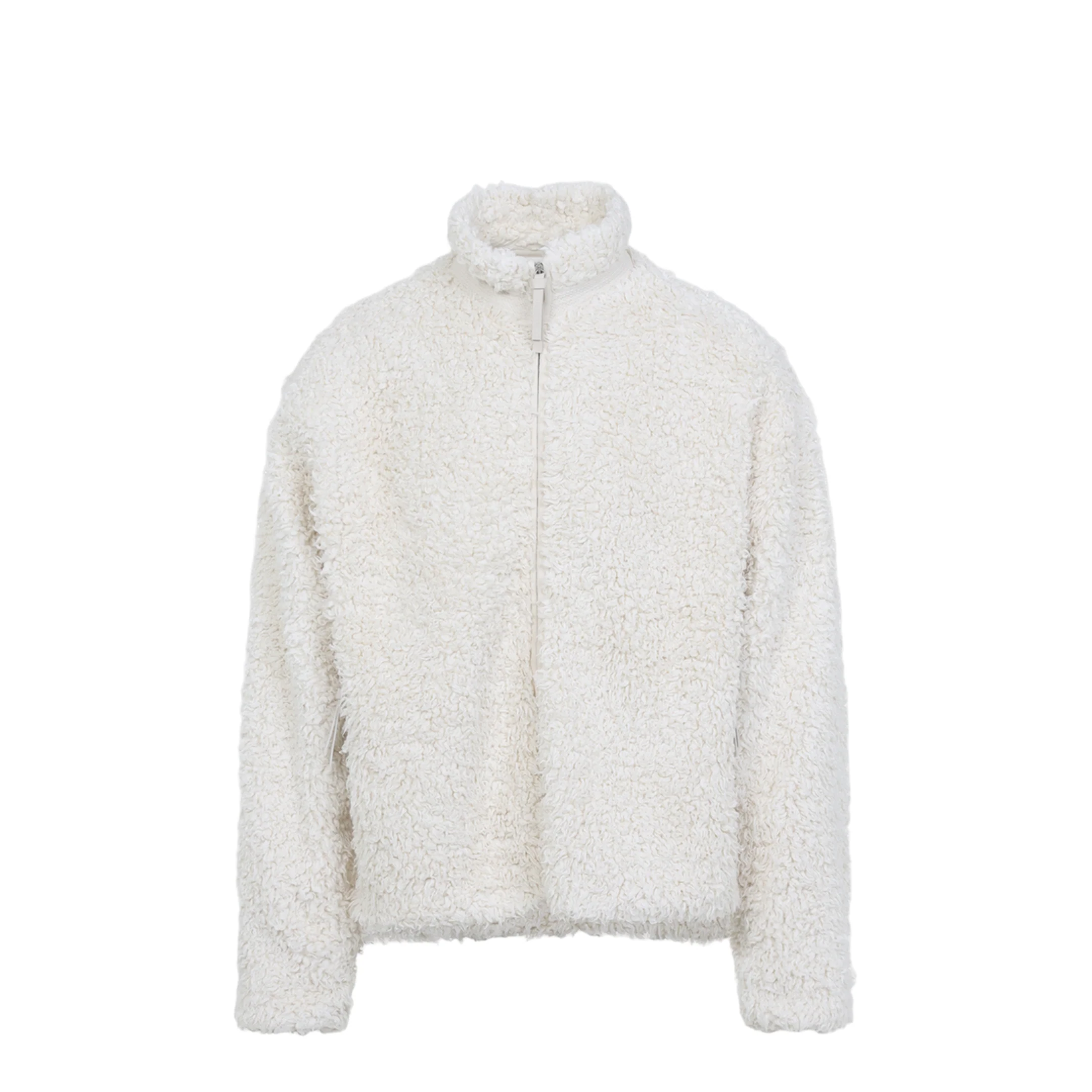 Zip Up Ivory Cotton Jacket - Image 3