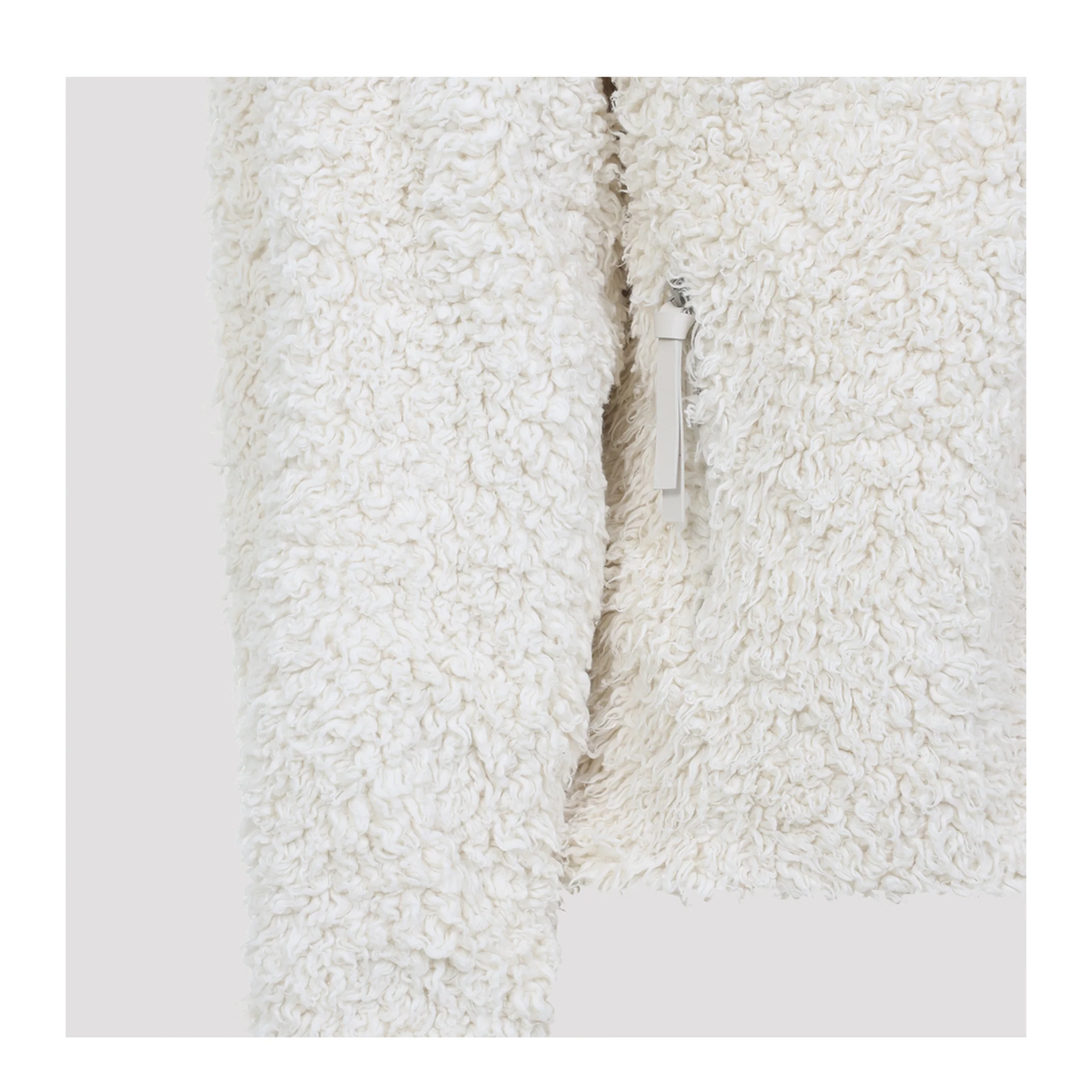 Zip Up Ivory Cotton Jacket - Image 5