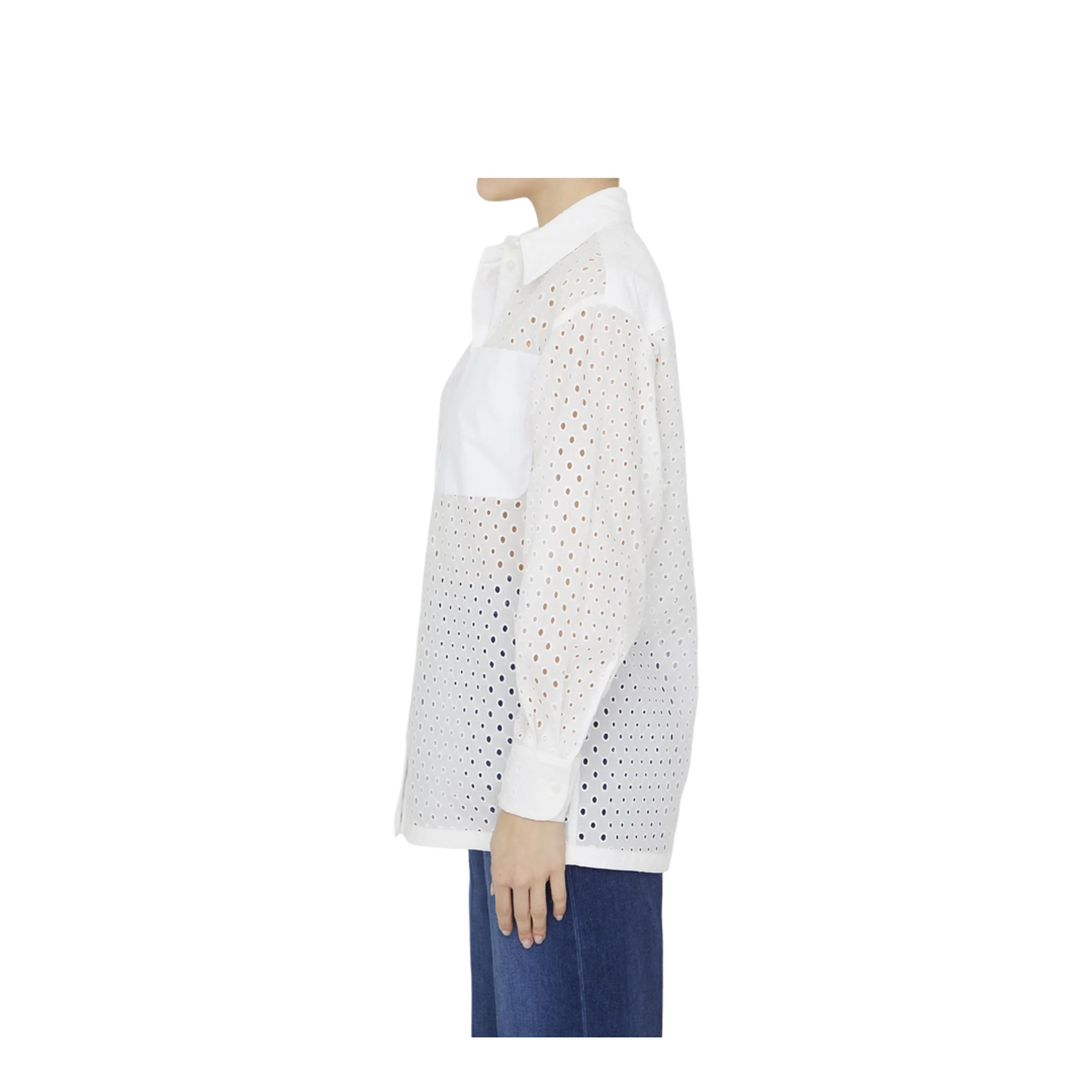 Broderie Anglaise Cotton Shirt - Image 3
