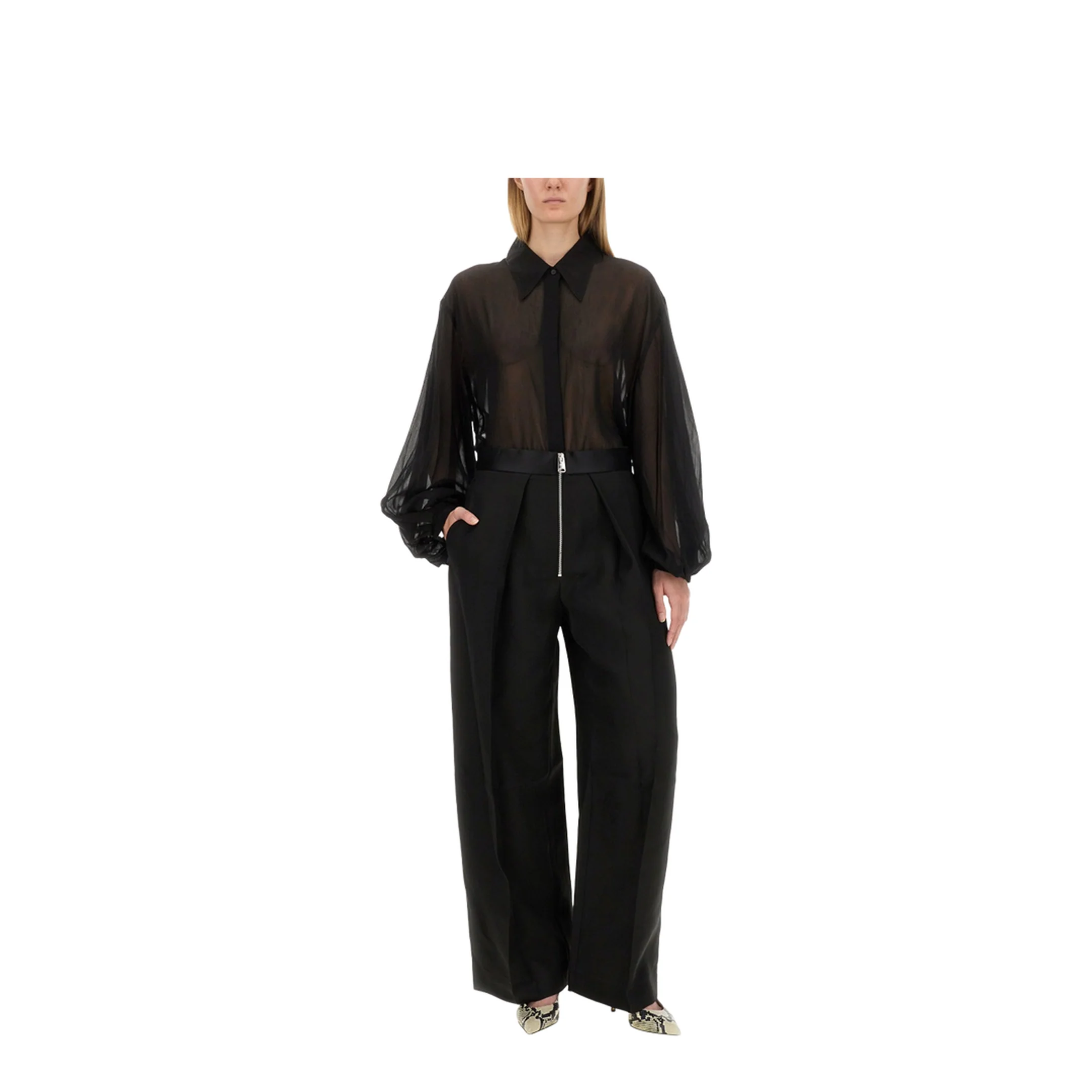 Balloon-Sleeve Shirt - Image 2