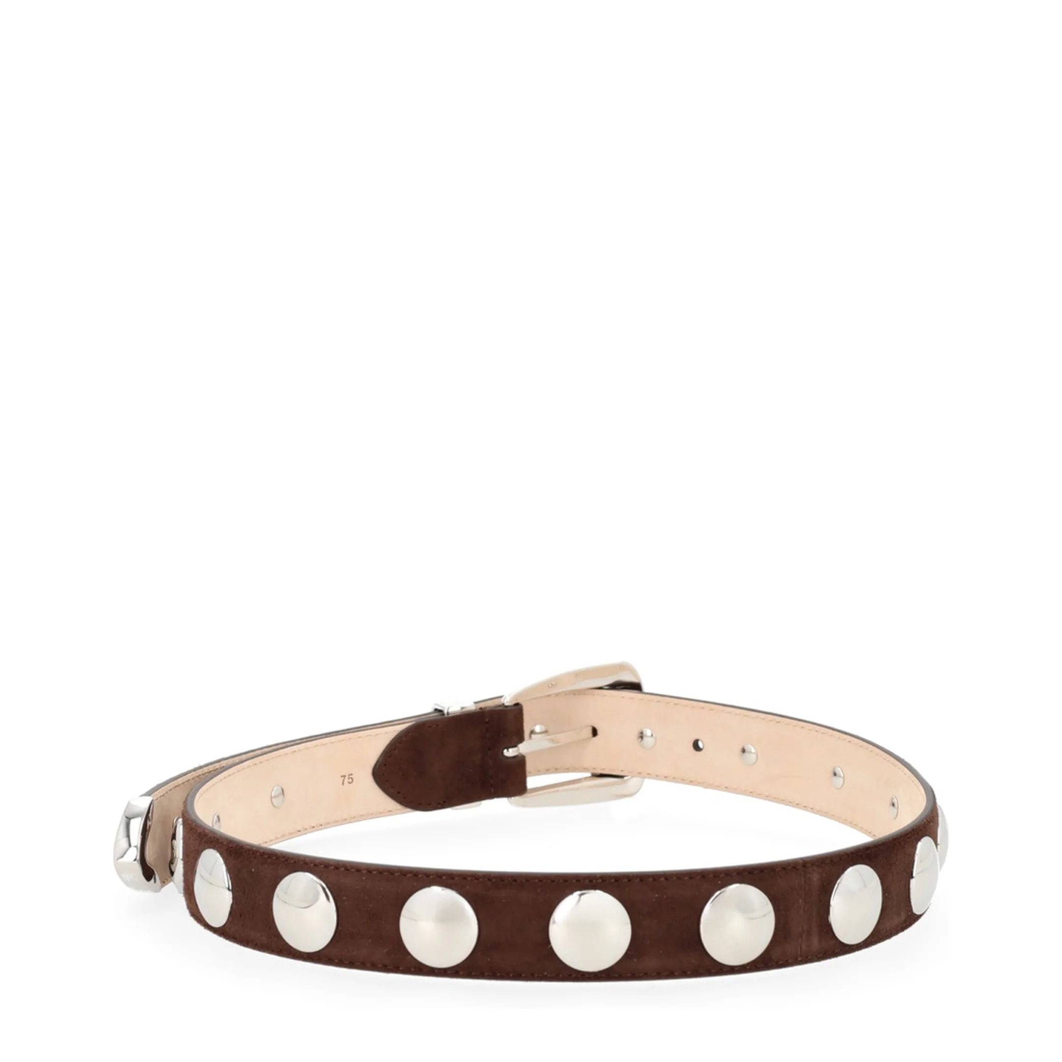 Benny Belt with Studs Silver Buckle 30mm - Image 3