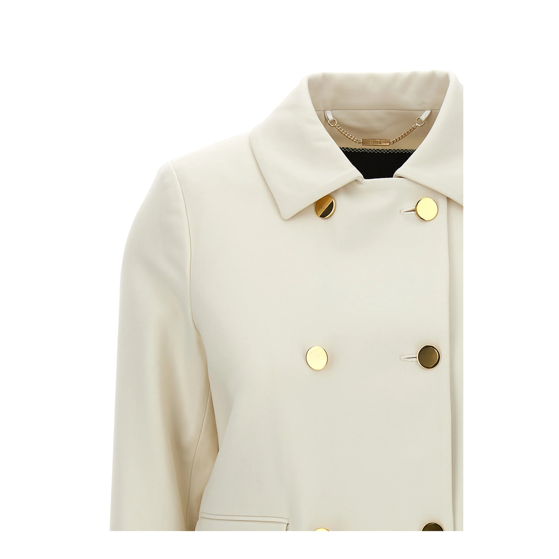 Cropped Double Breasted Jacket - Image 3