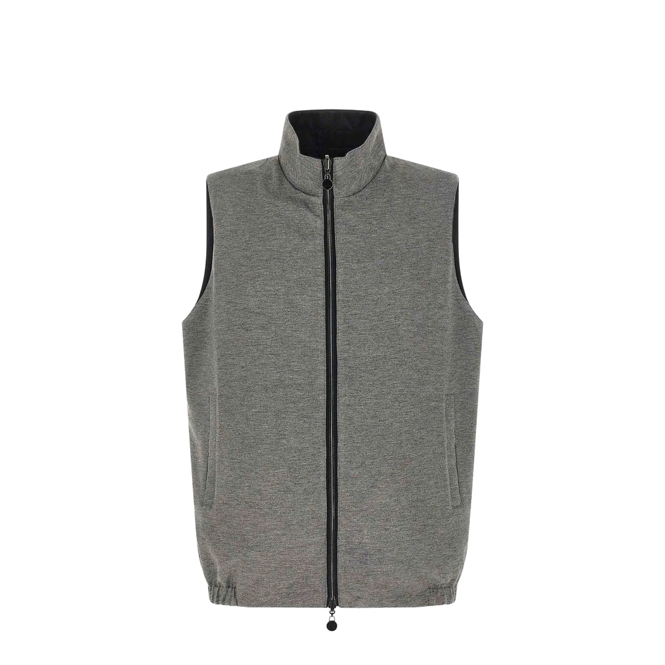 Reversible Vest - Navy/Grey - Image 2