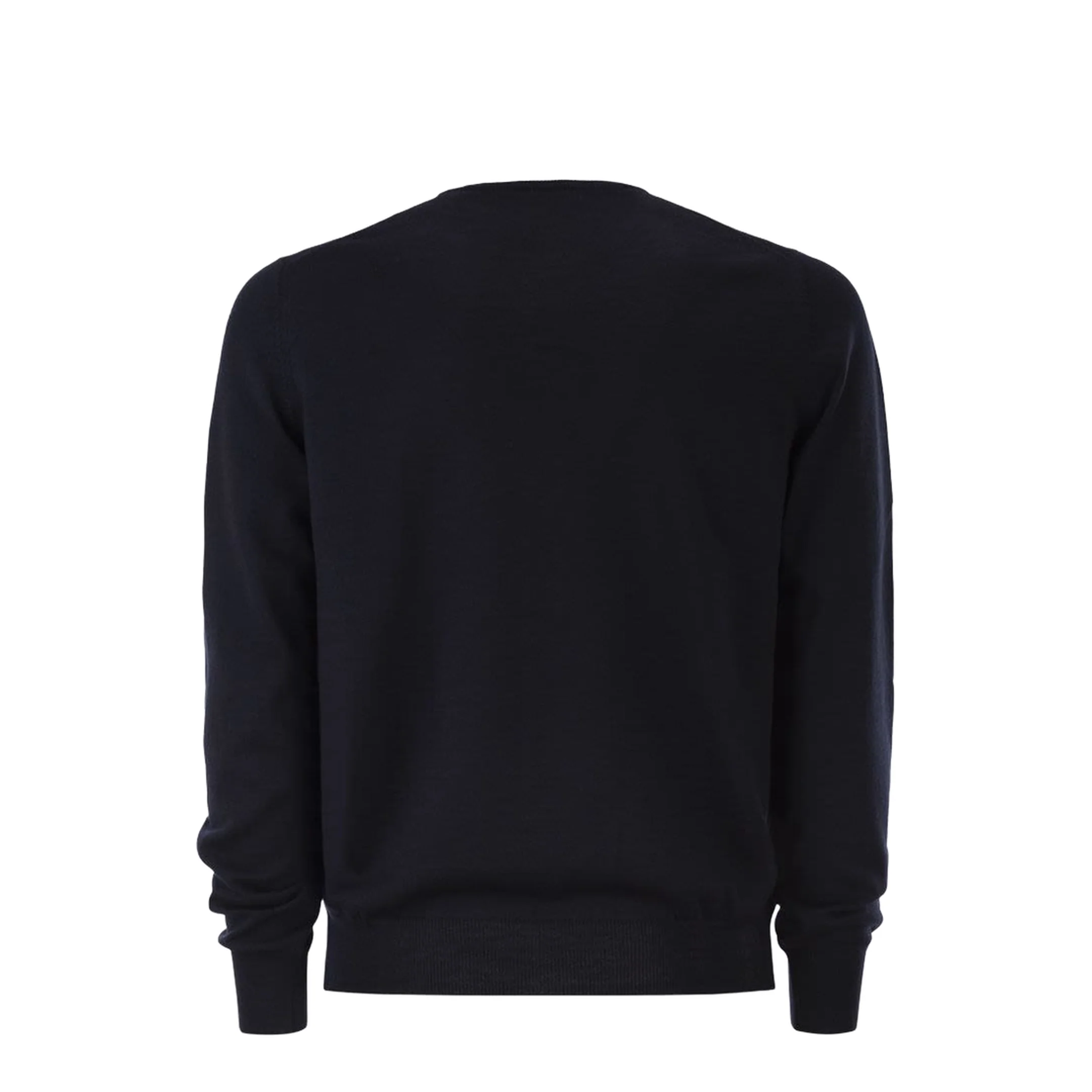 Long Sleeved Wool Sweater Navy - Image 2