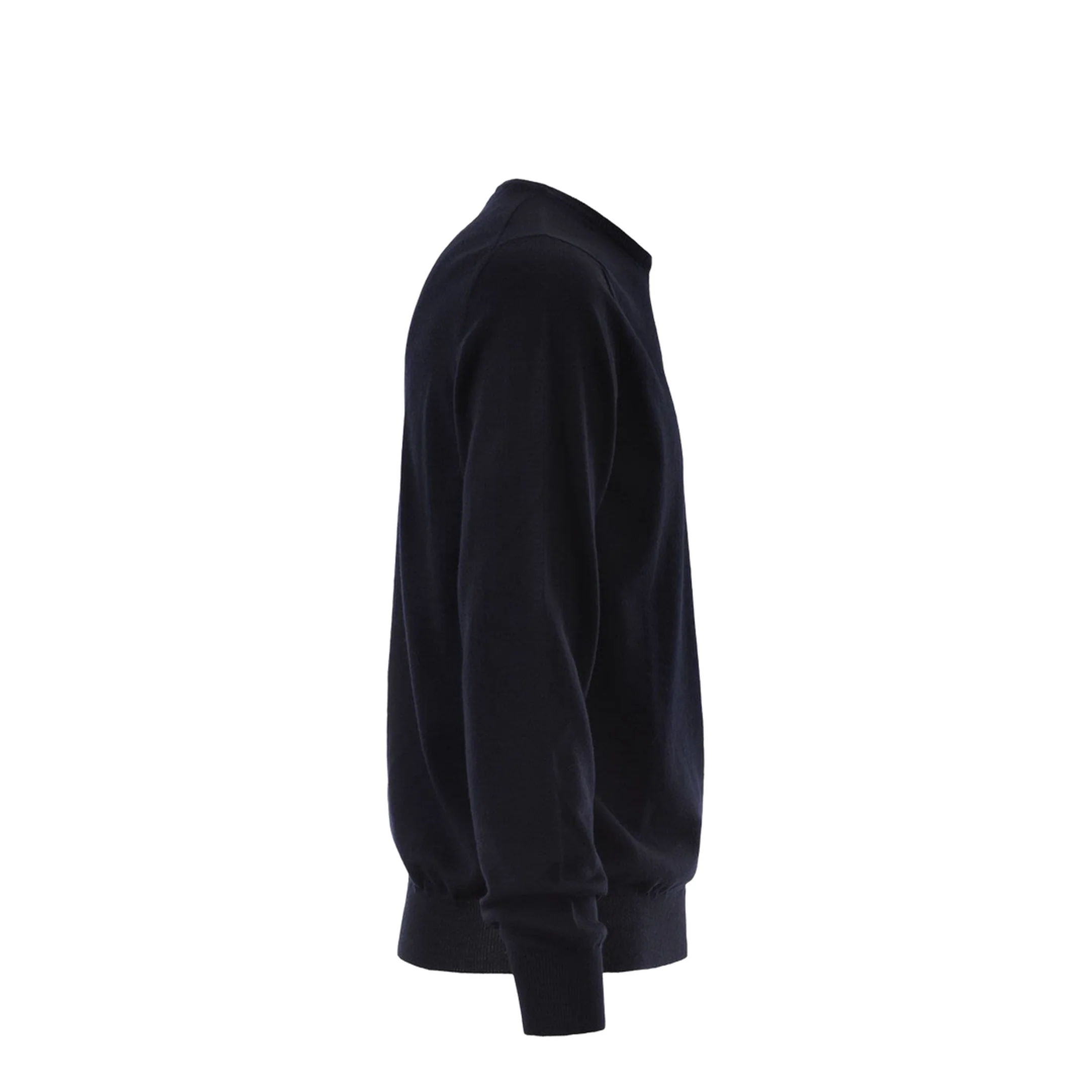 Long Sleeved Wool Sweater Navy - Image 3