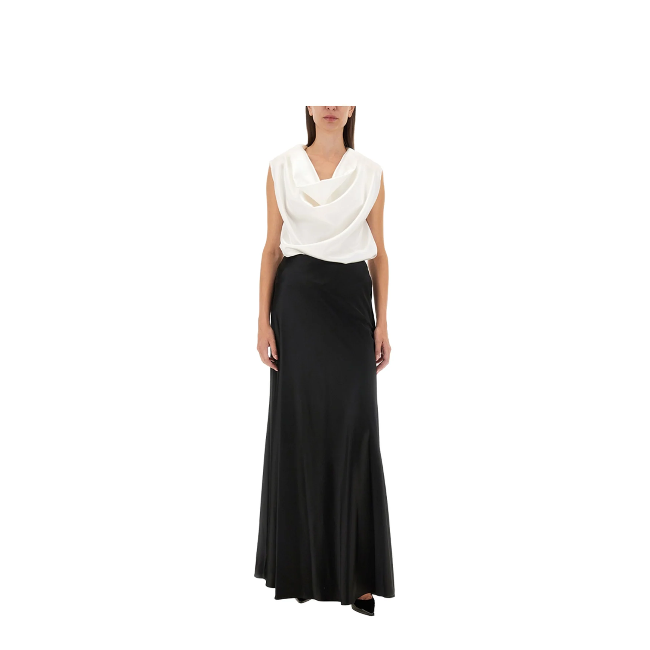 Blouses Dropped Collar White - Image 2