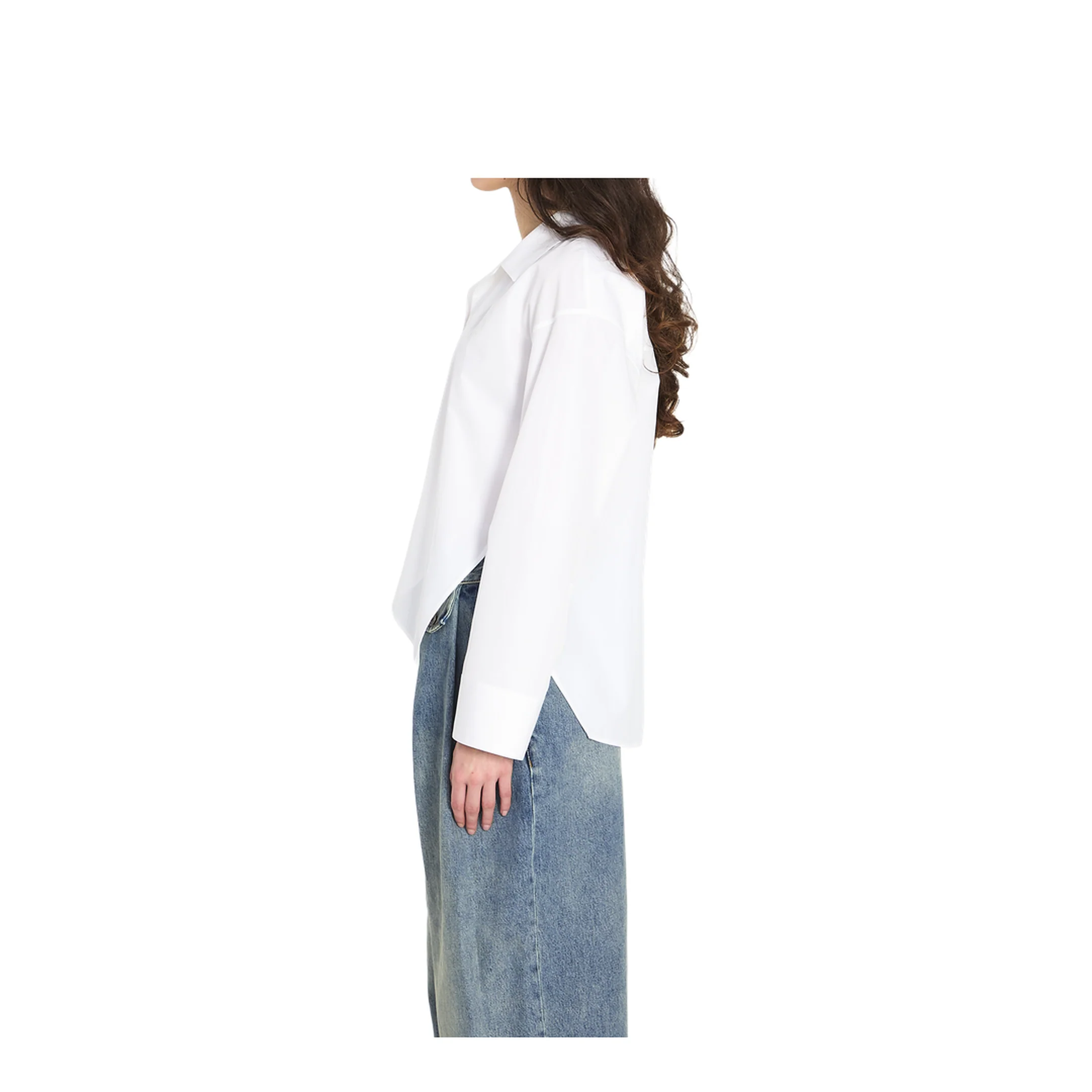 Asymmetric Cotton Shirt - Image 3