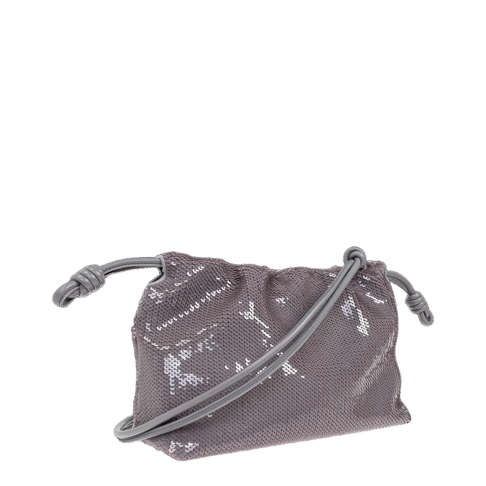 Flamenco Purse Medium Calfskin Shoulder Bag - Grey - Image 4