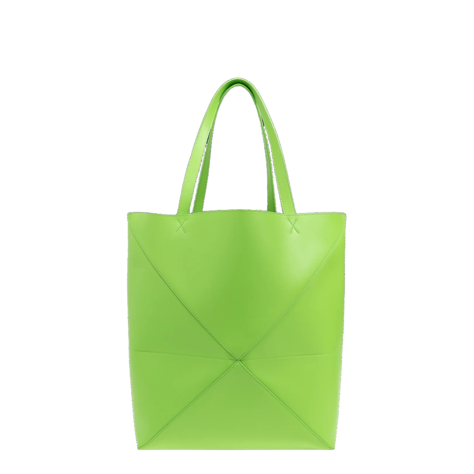 Puzzle Fold Medium Calfskin Tote Bags - Green - Image 3