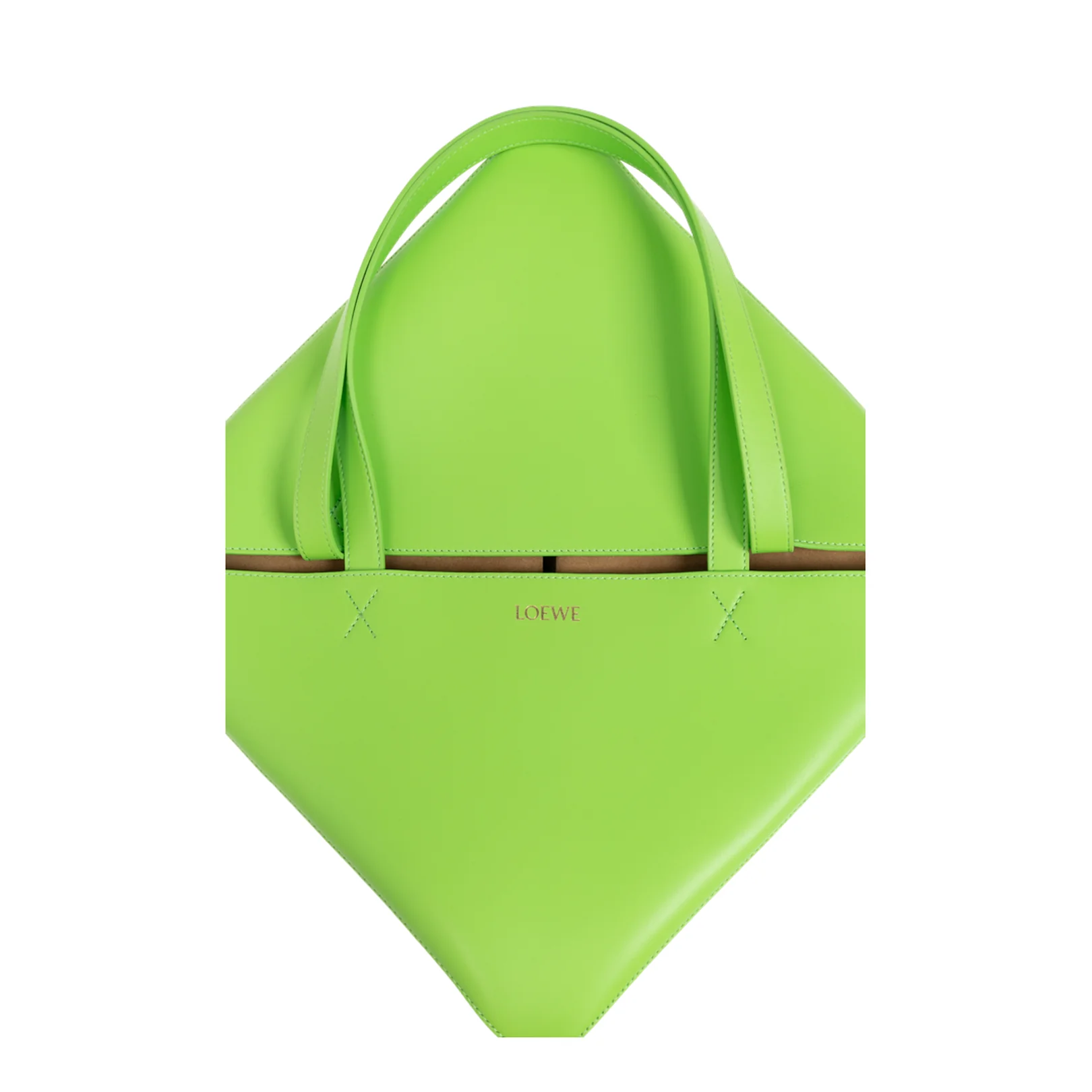 Puzzle Fold Medium Calfskin Tote Bags - Green - Image 5