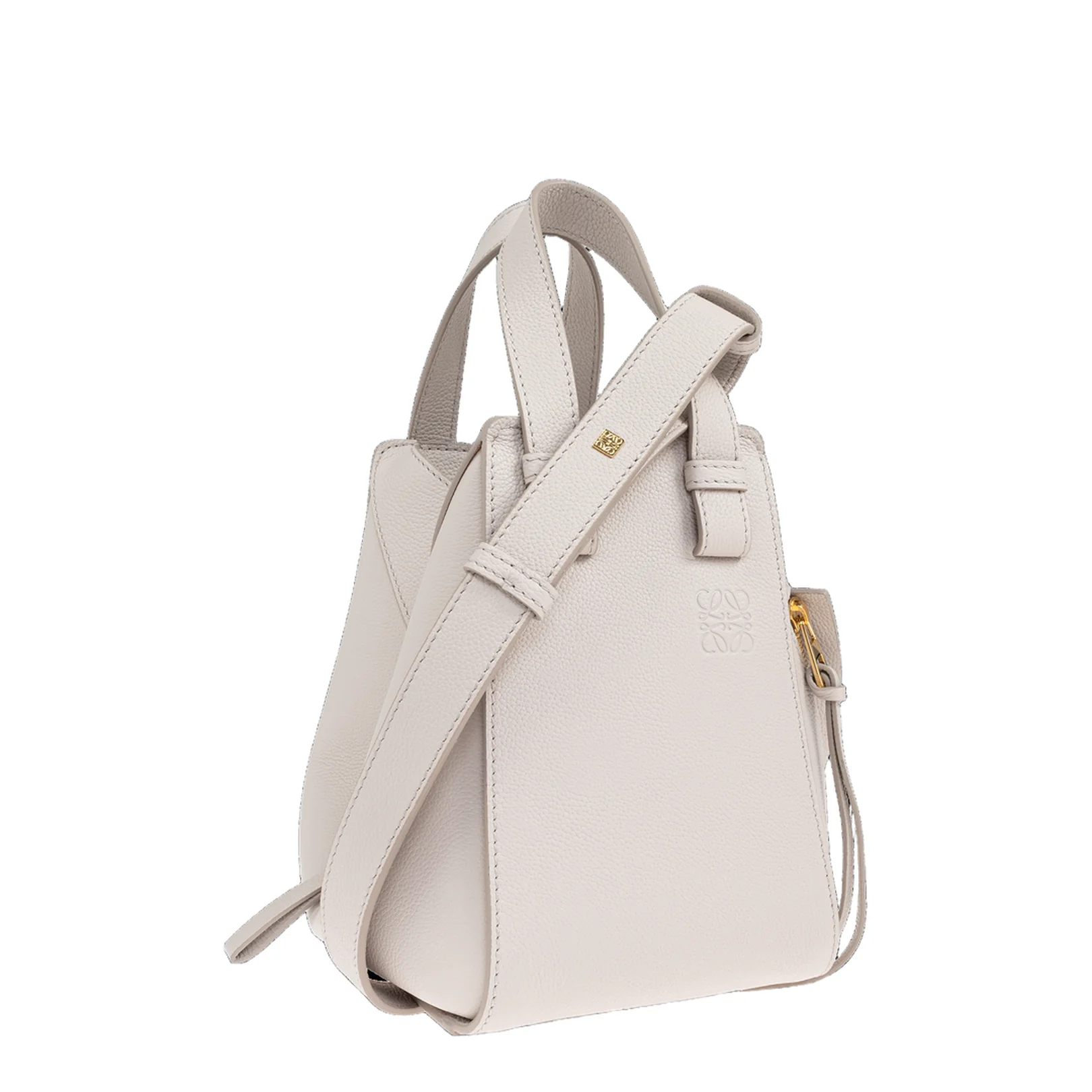 Hammock Leather Shoulder Bag - Light Ghost - Image 4