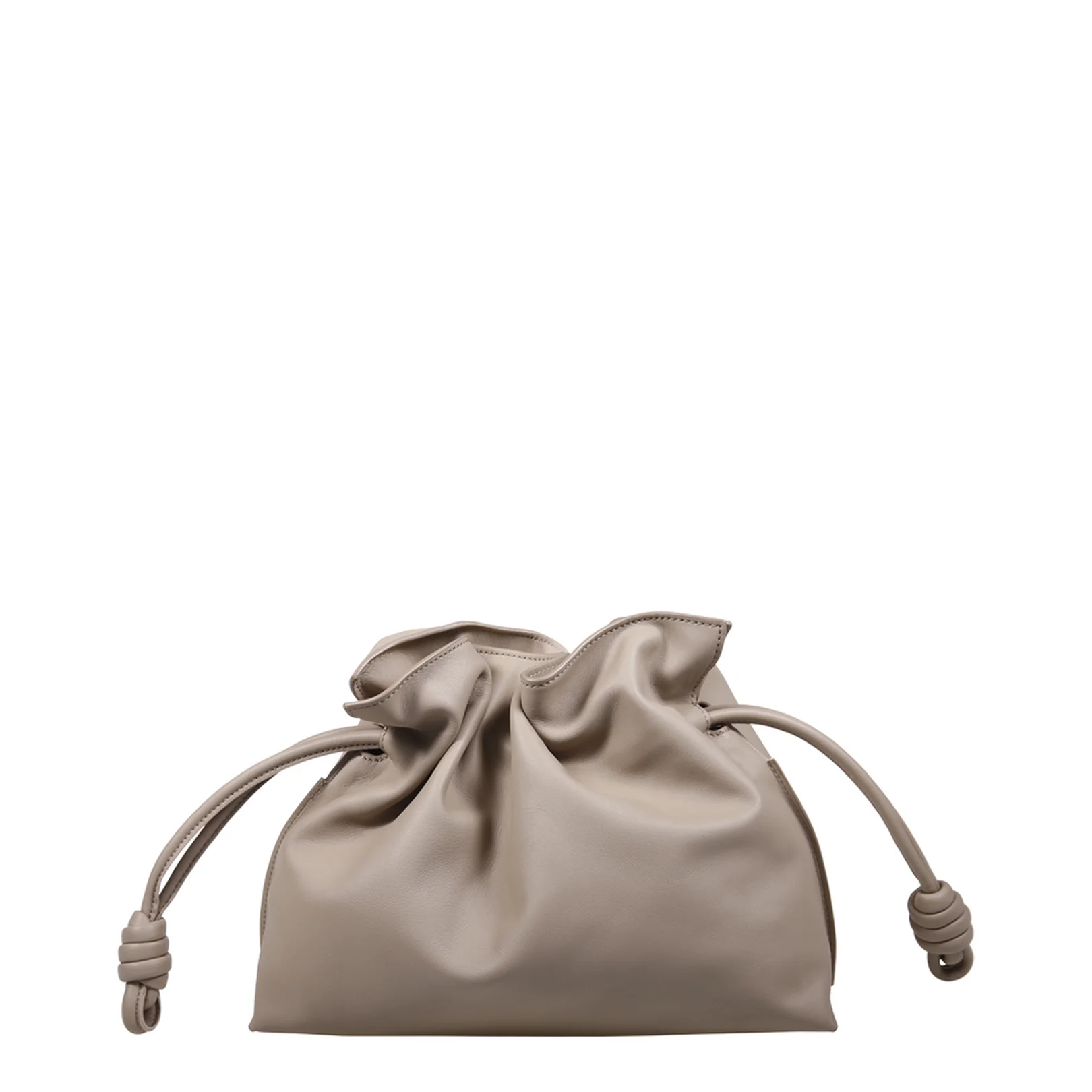 Flamenco Medium Calfskin Clutch Bag - Beige - Image 3